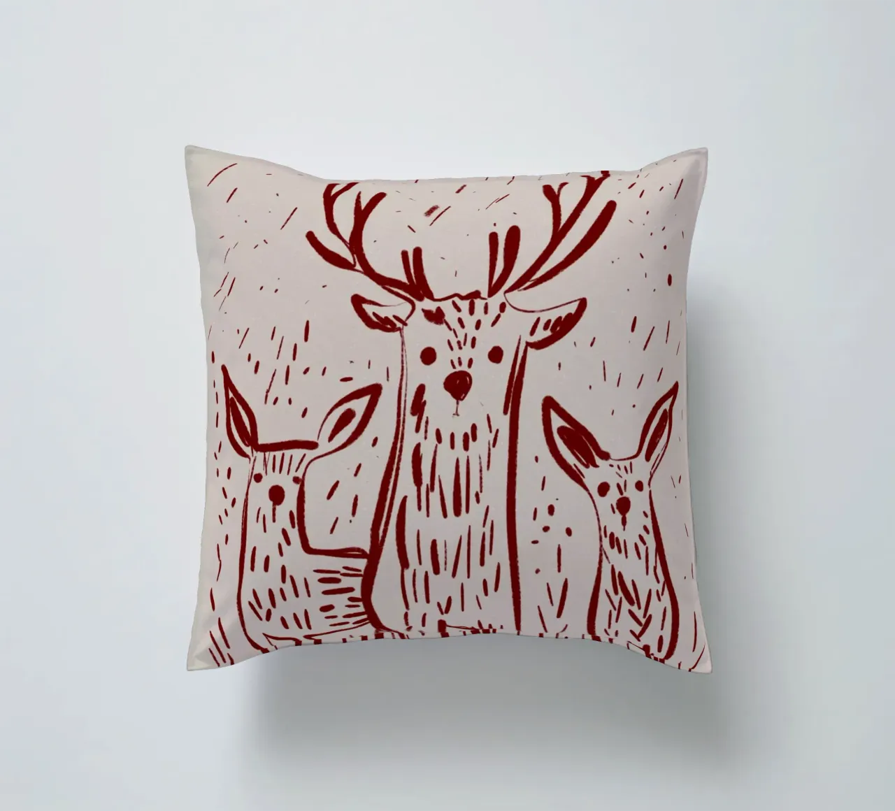 Three Deers cuscino da treechild