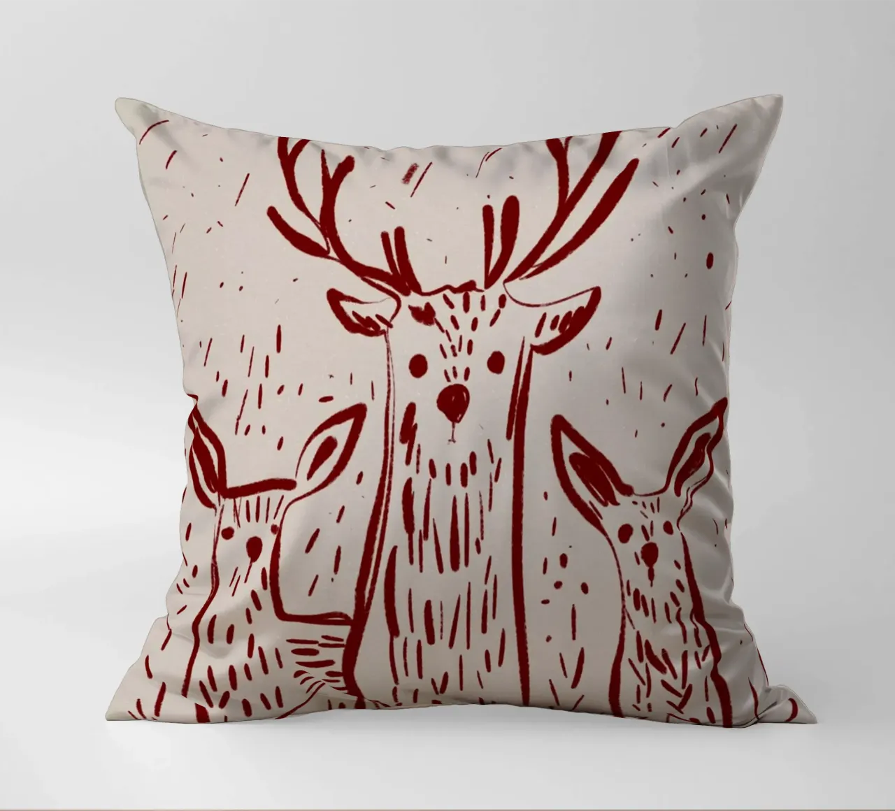 Three Deers cuscino da treechild