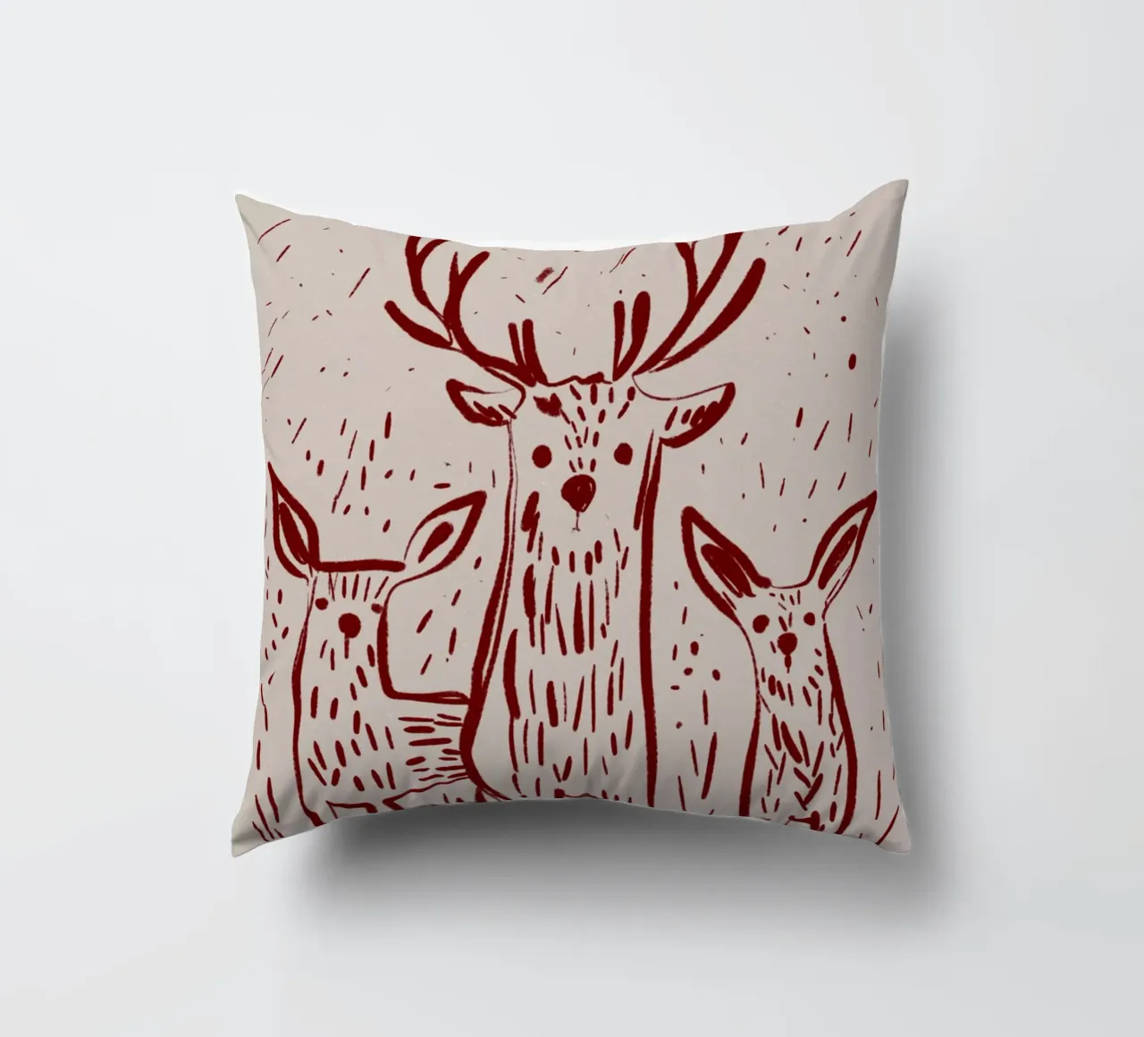 Three Deers cuscino da treechild
