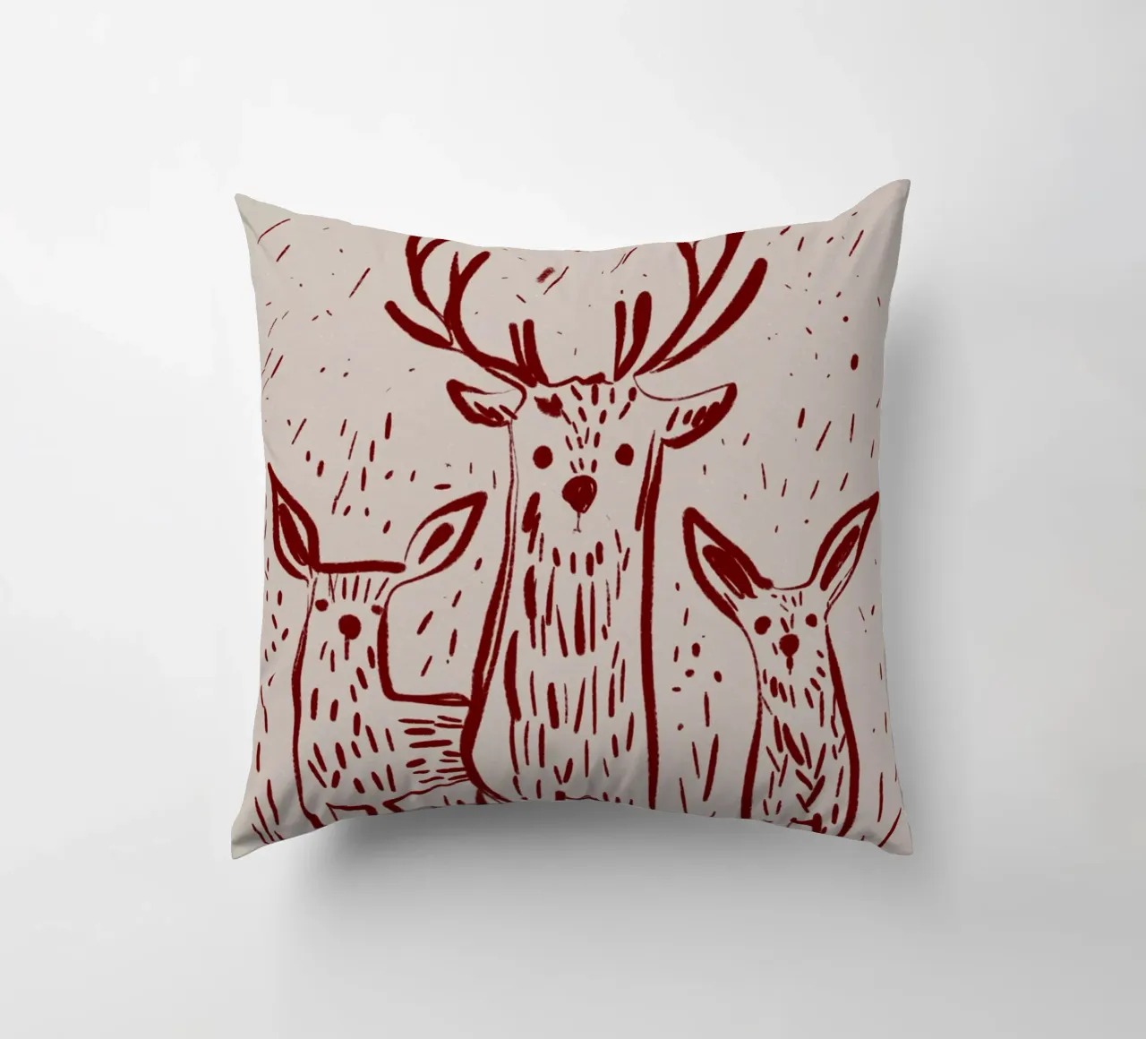 Three Deers cuscino da treechild