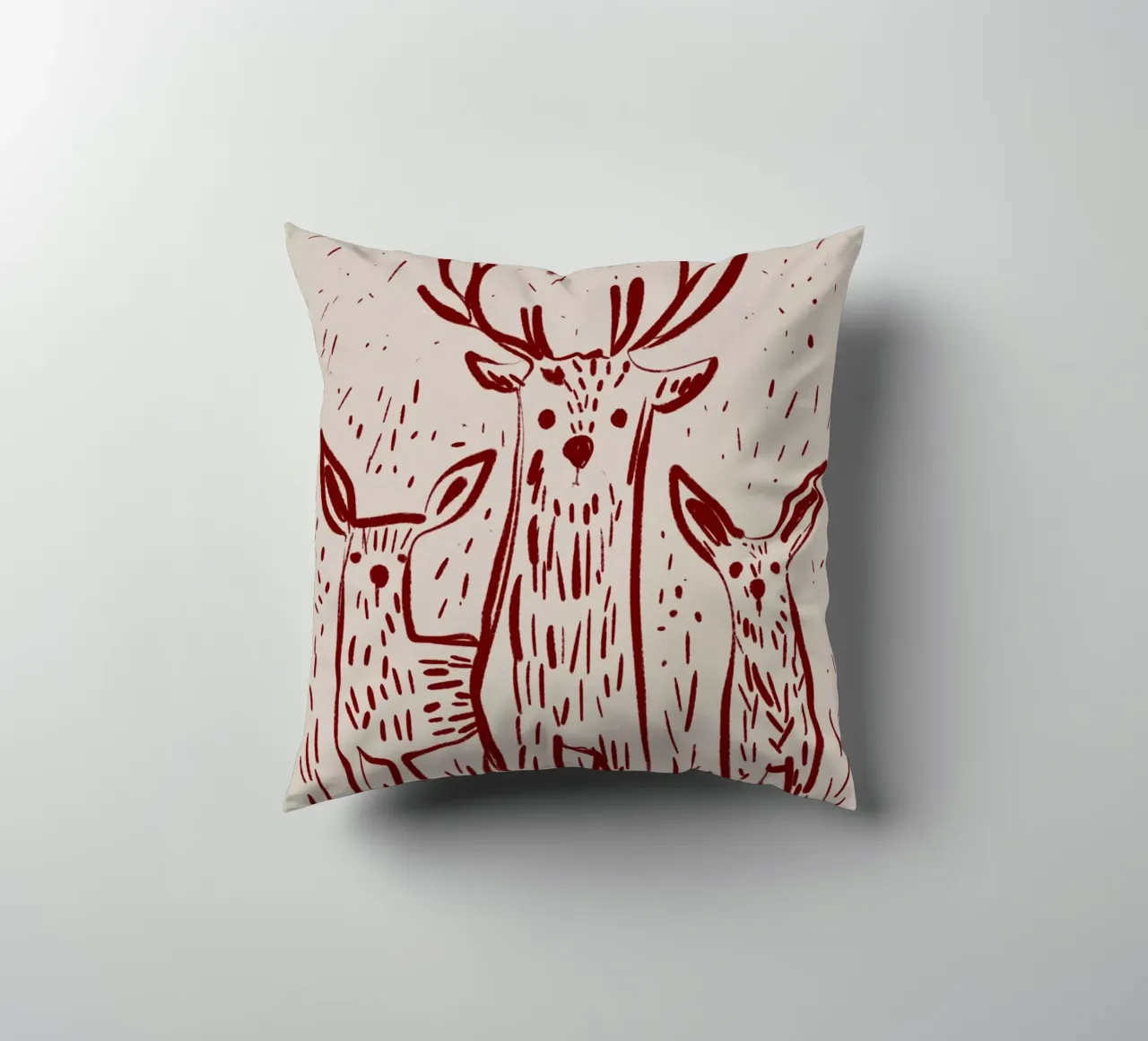 Three Deers cuscino da treechild
