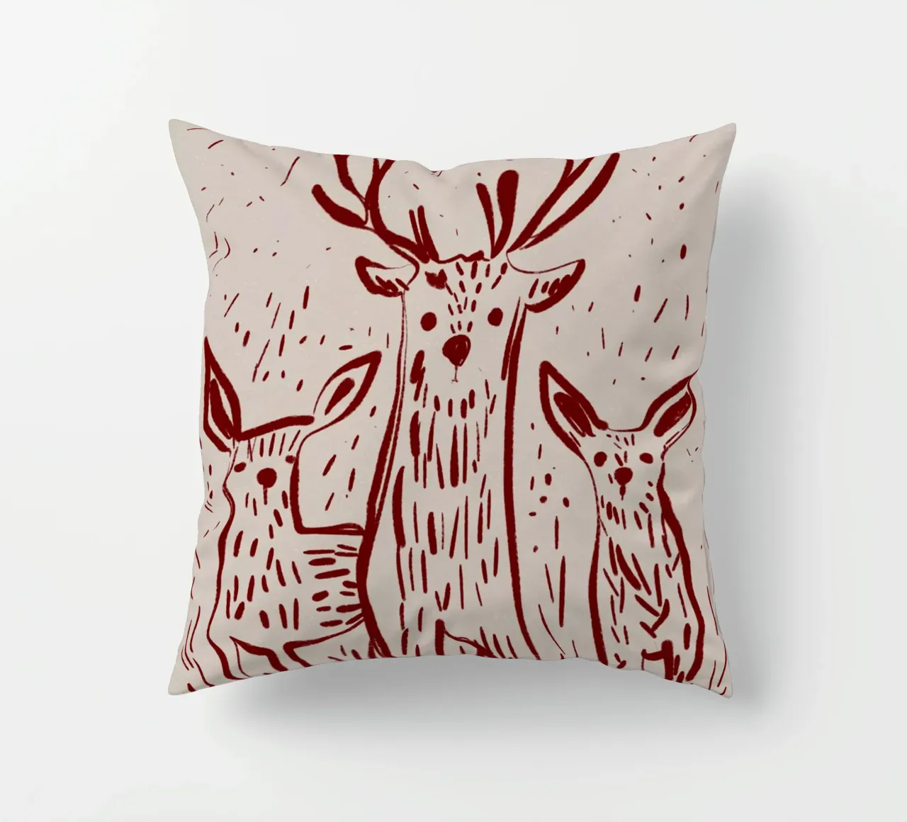 Three Deers cuscino da treechild