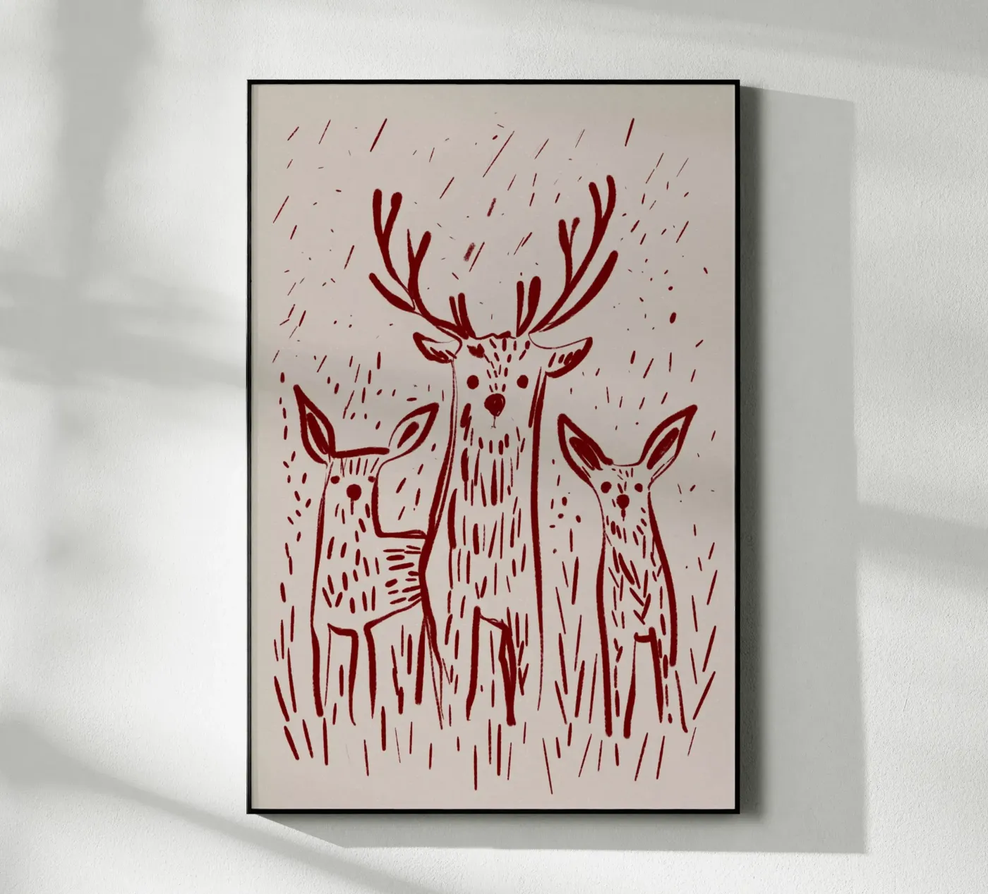 Three Deers acryl van treechild