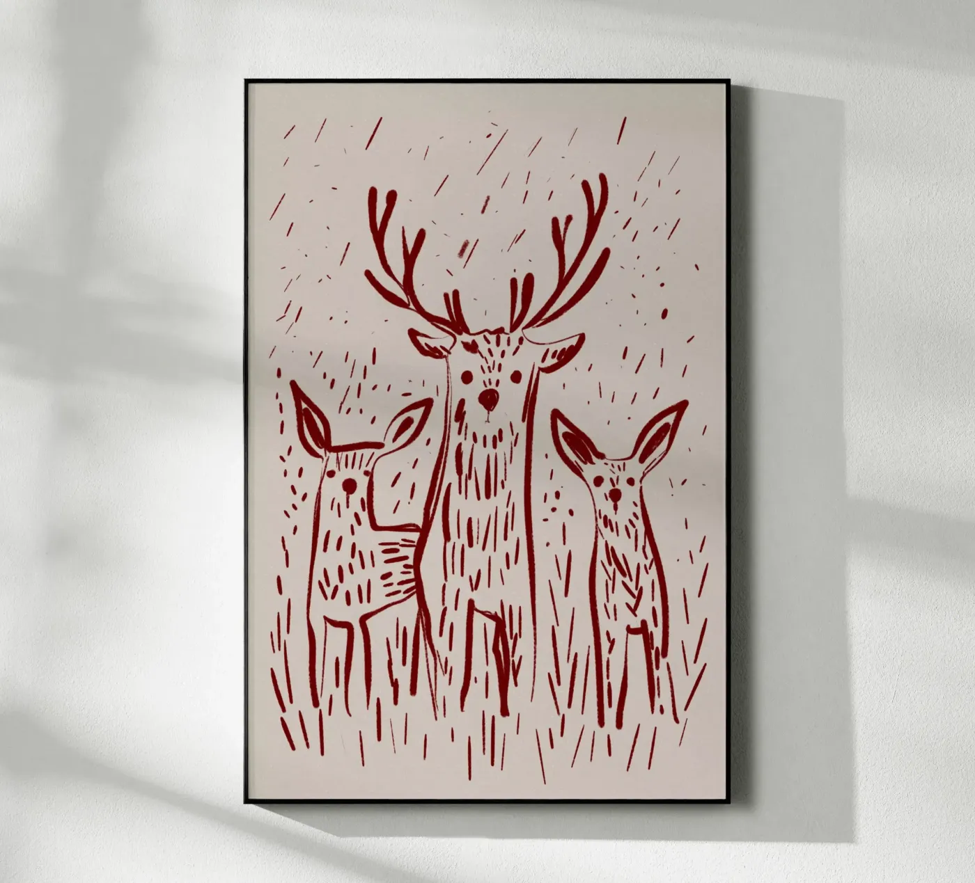 Three Deers Acryl-Glas von treechild