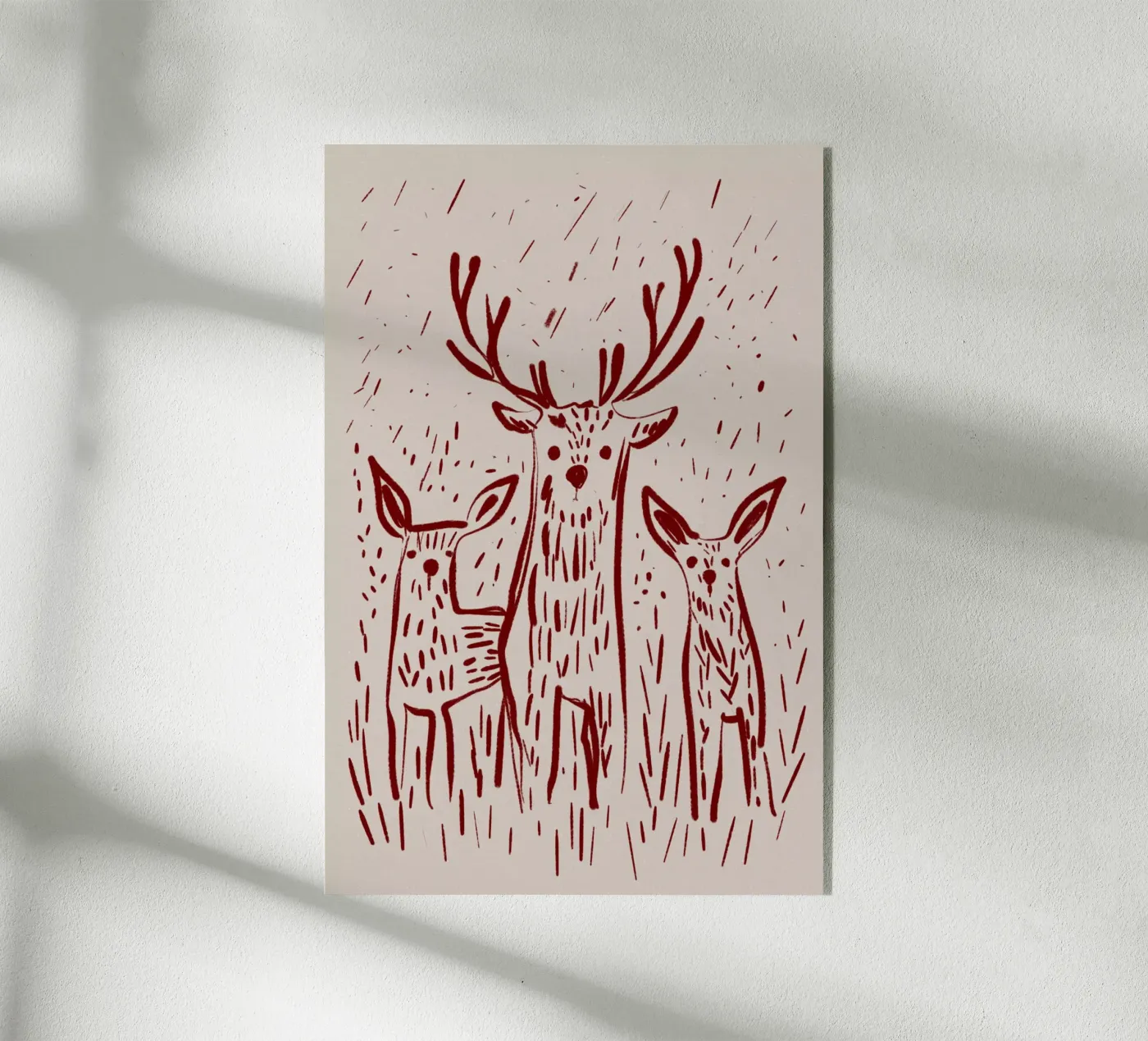 Three Deers Acryl-Glas von treechild