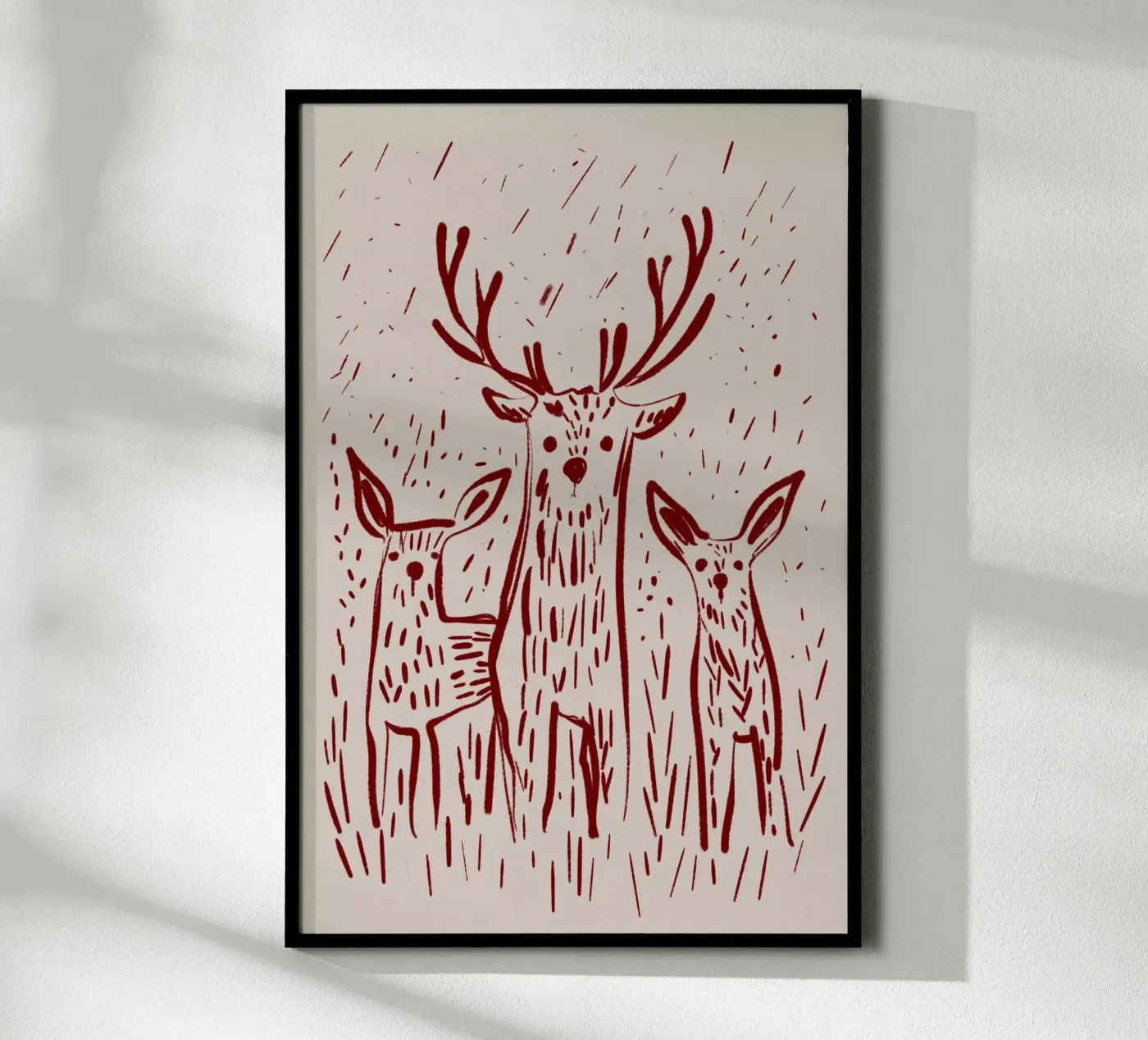 Three Deers poster by treechild