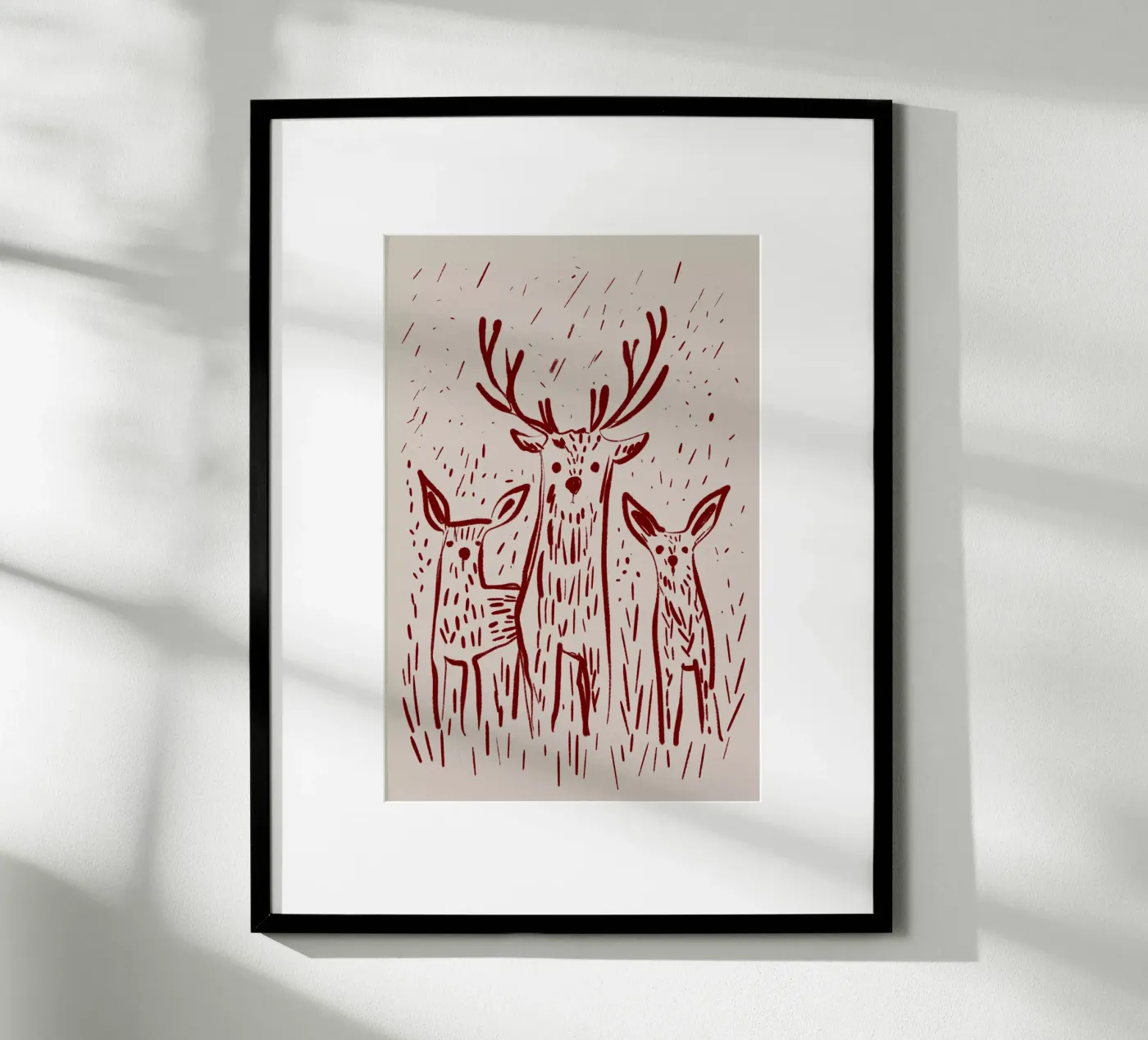 Three Deers poster by treechild