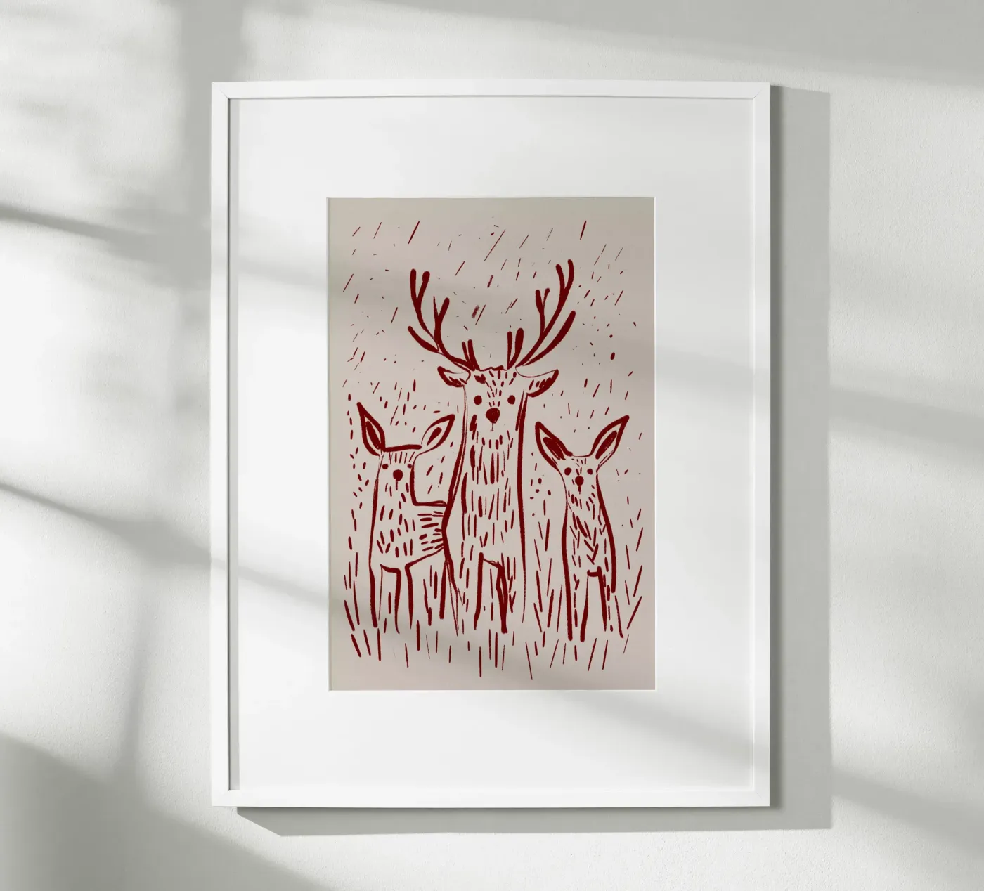 Three Deers poster by treechild