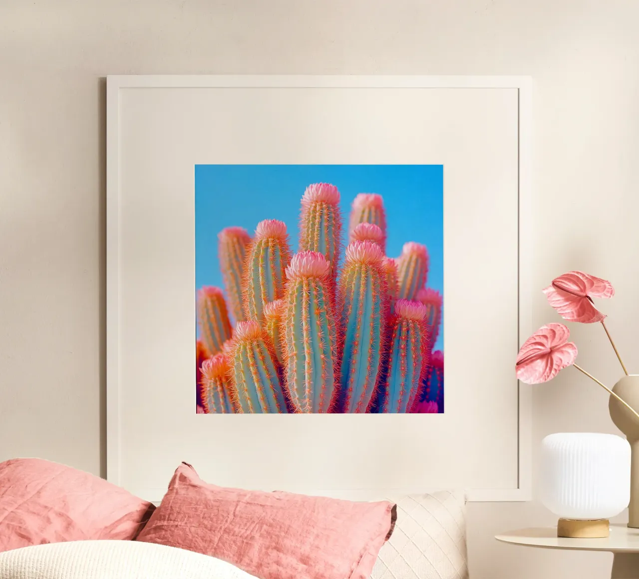 72 carta hahnemühle da Pink California | Affiches & Posters