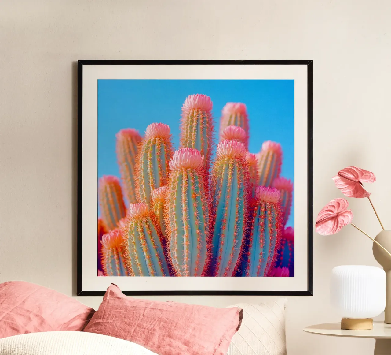 72 carta hahnemühle da Pink California | Affiches & Posters
