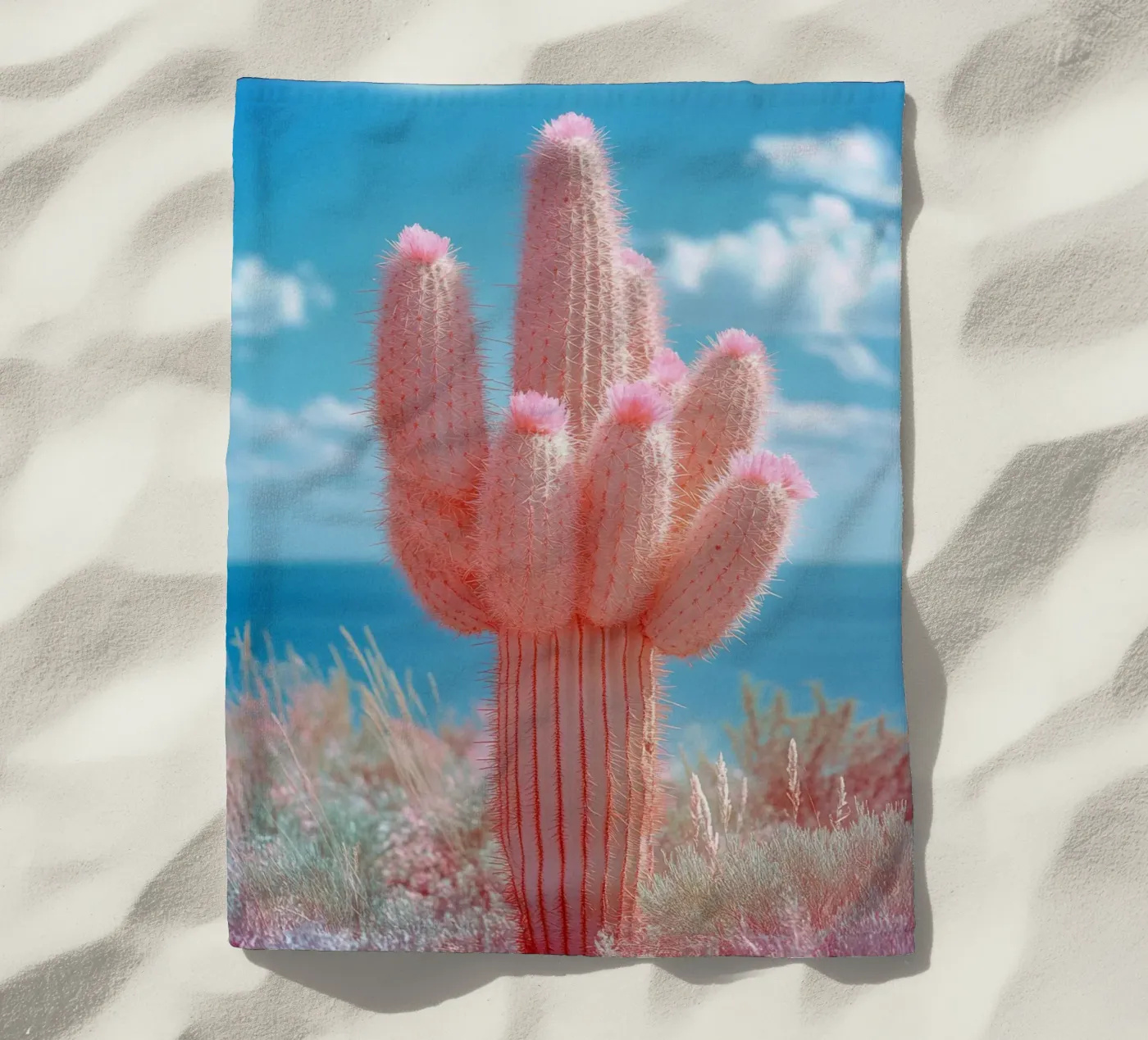 74 strandhanddoek van Pink California | Affiches & Posters