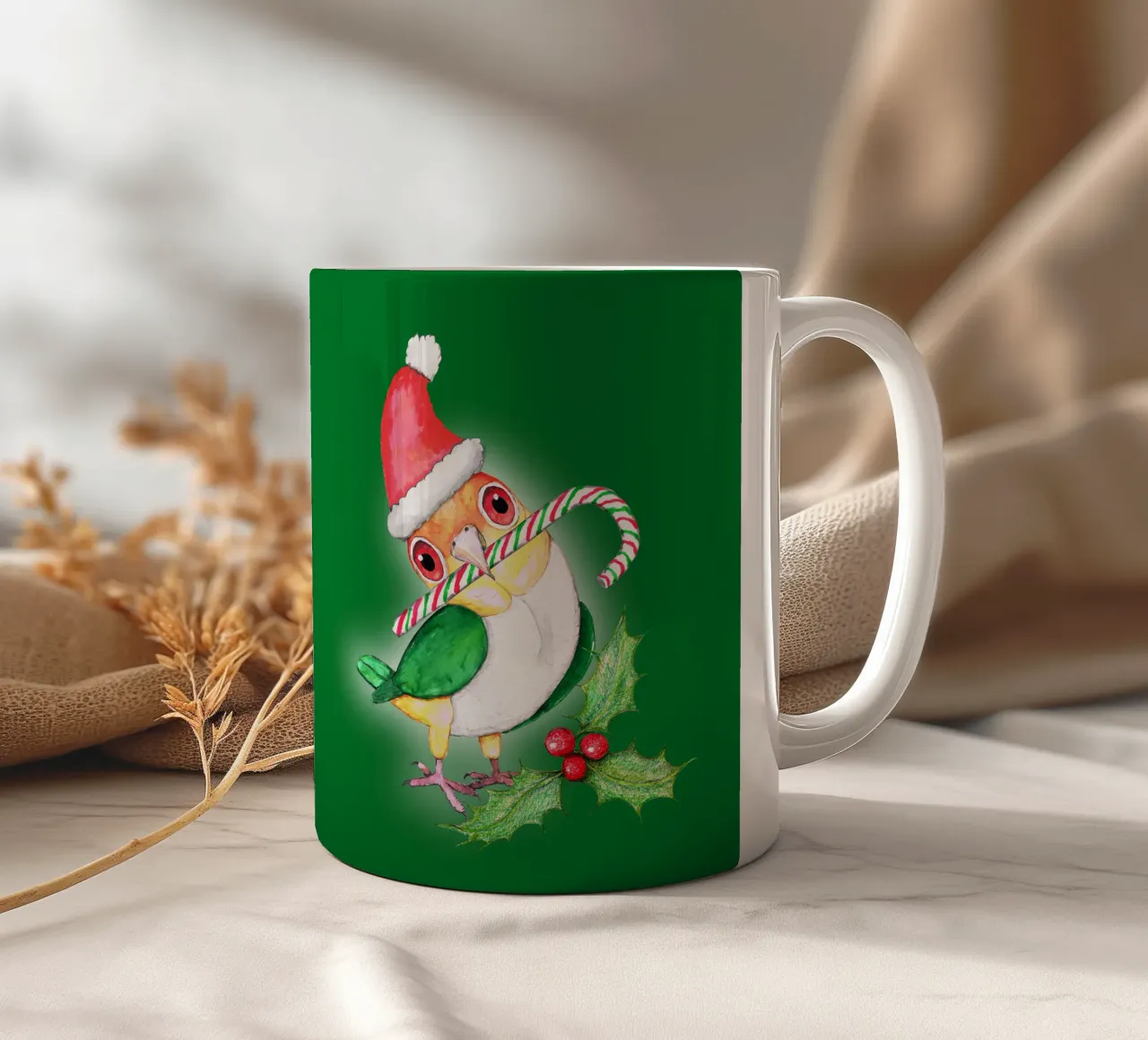 Il caicco in stile natalizio tazza in ceramica da BwiseLizzy
