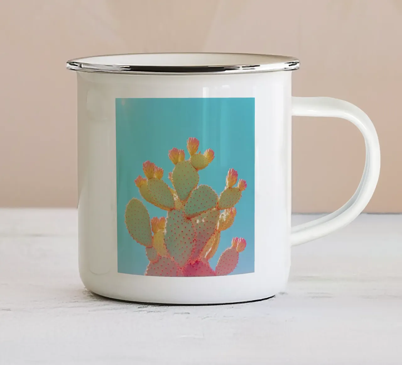 76 tazza in smalto da Pink California | Affiches & Posters