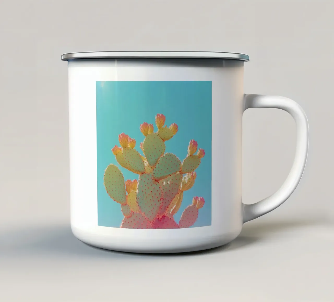 76 tazza in smalto da Pink California | Affiches & Posters