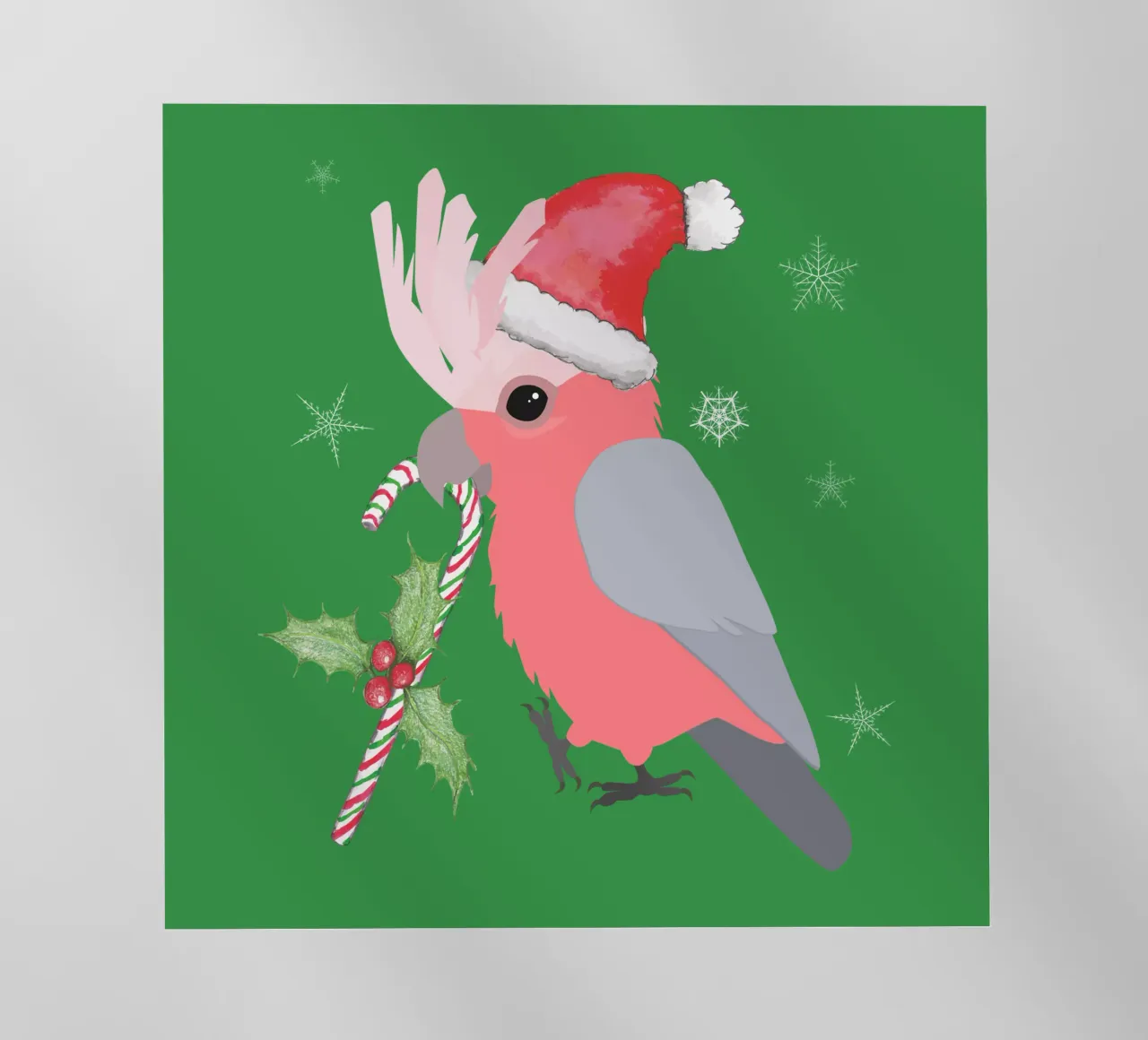 Un simpatico cacatua galah natalizio pellicola backlit da BwiseLizzy
