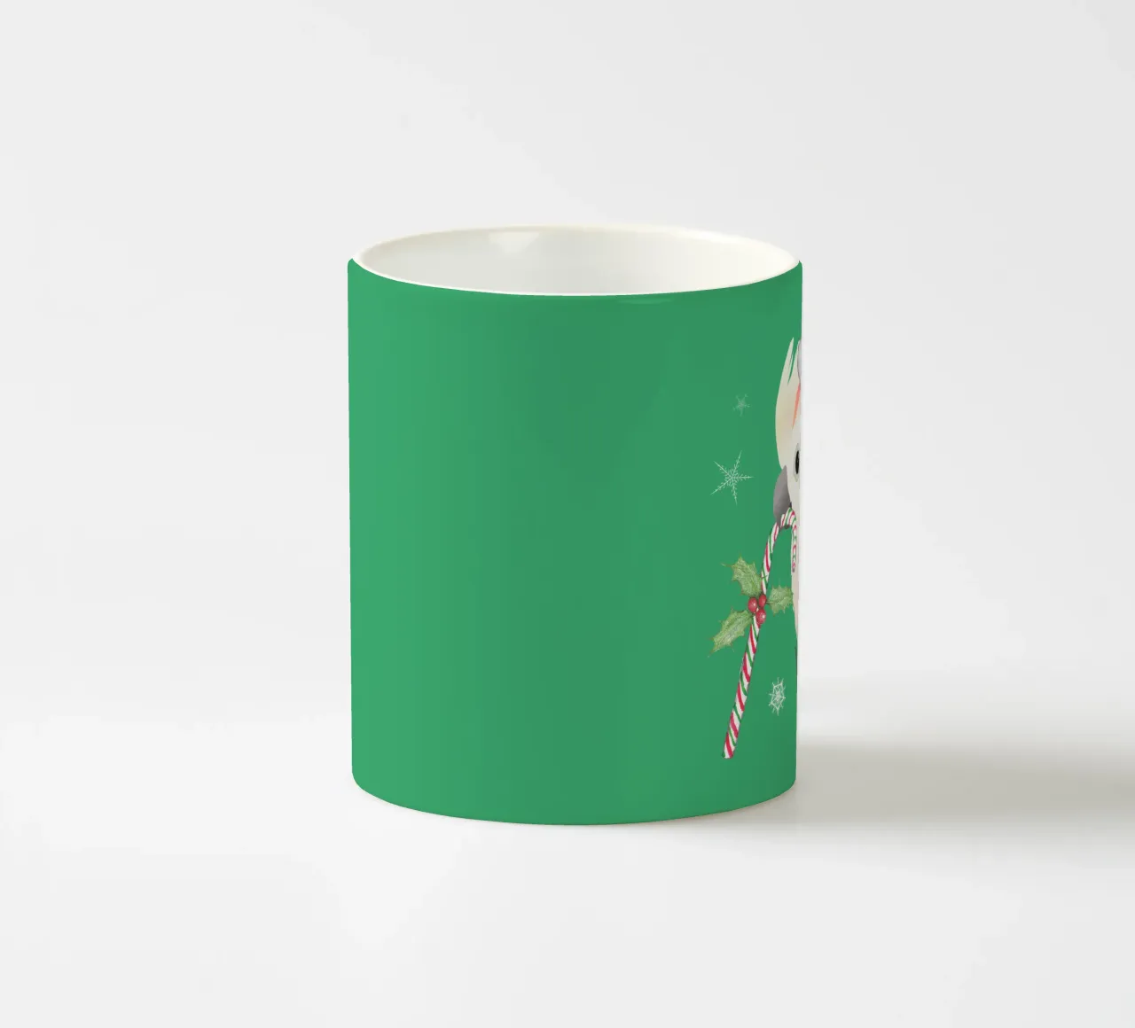 Un simpatico cacatua a cresta di salmone natalizio tazza in ceramica da BwiseLizzy