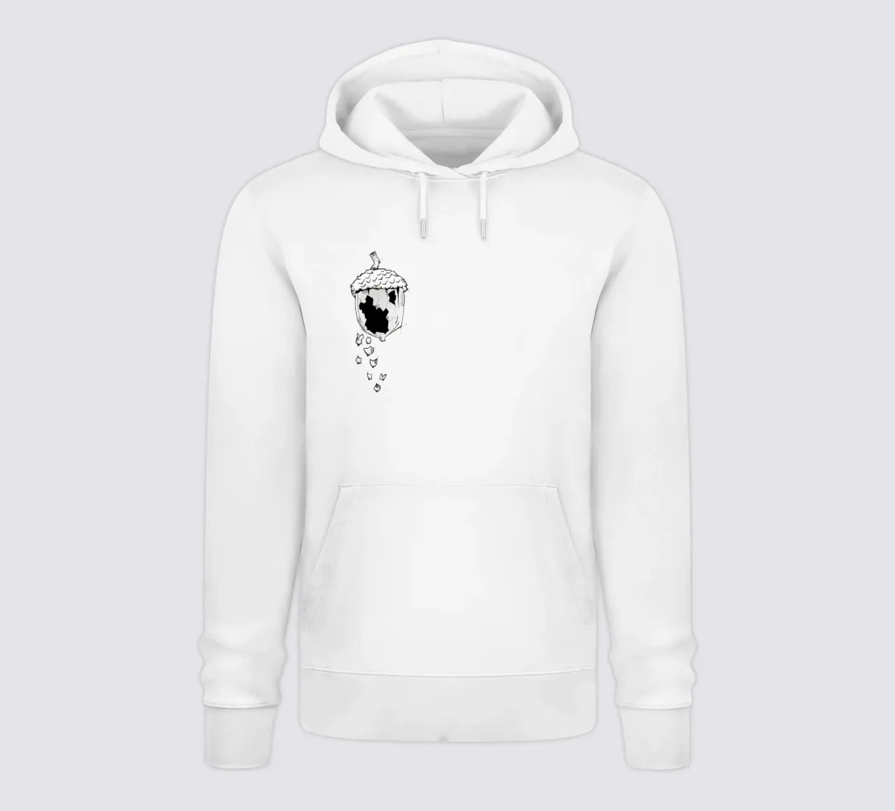 Broken nut | Lineart felpa con cappuccio da venten