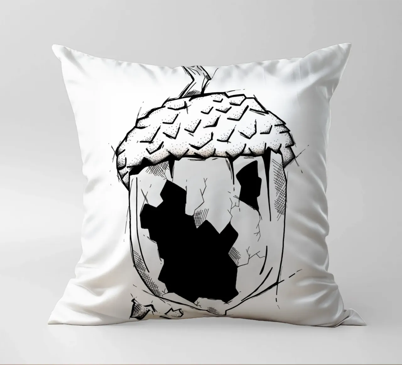 Broken nut | Lineart cuscino da venten