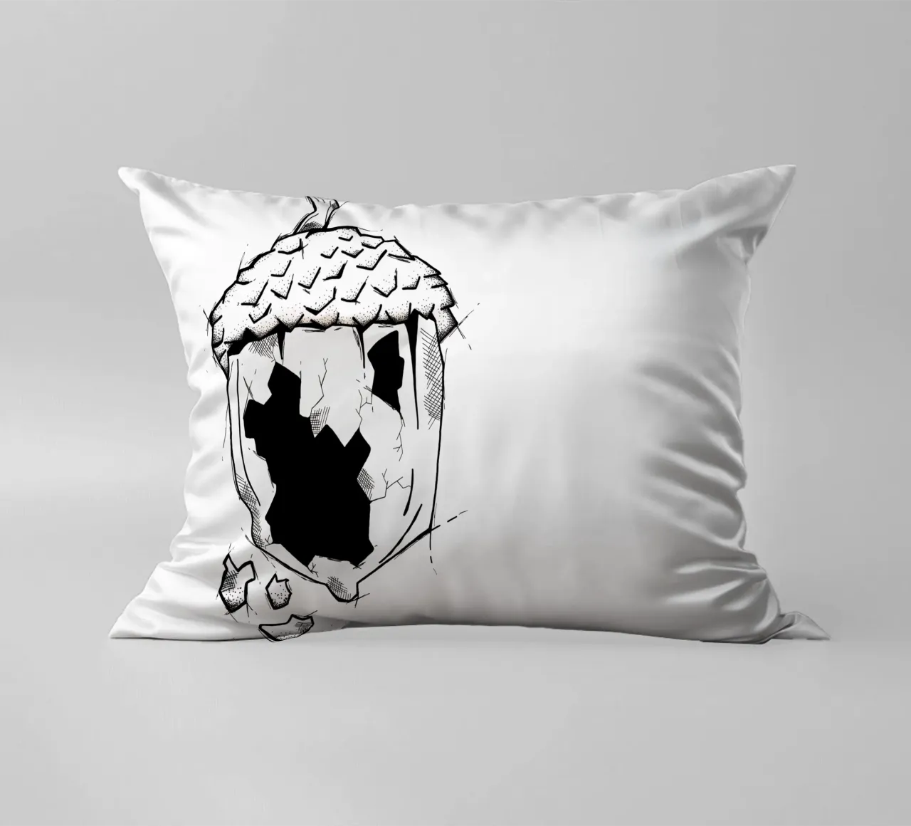 Broken nut | Lineart cuscino da venten