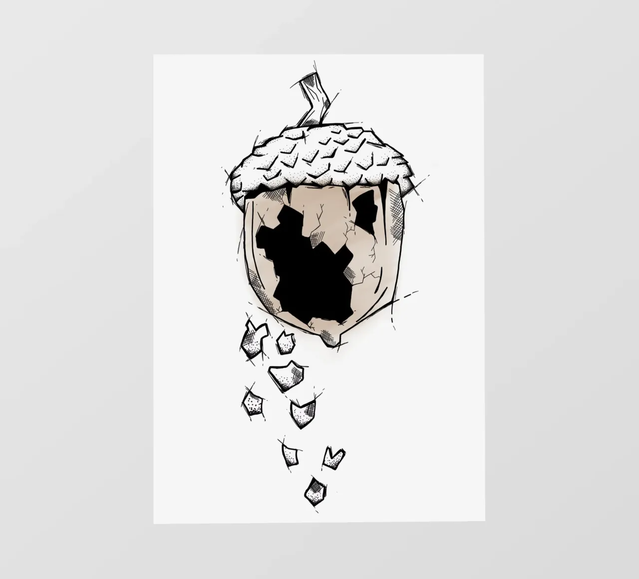 Broken nut | Lineart telo in pvc da venten