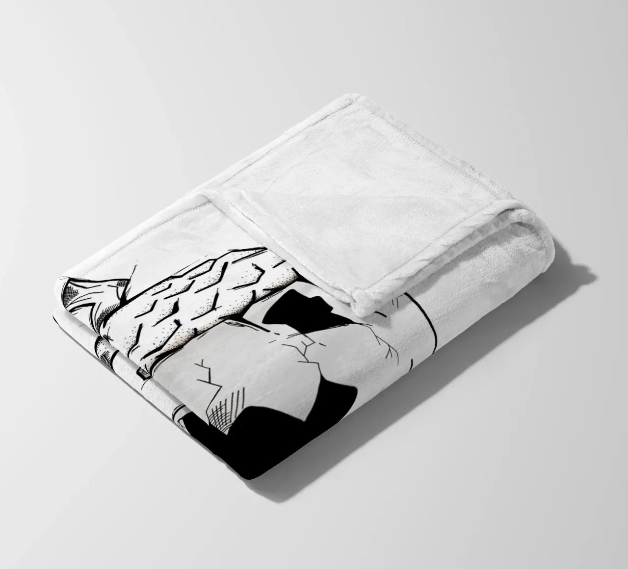 Broken nut | Lineart coperta in pile da venten