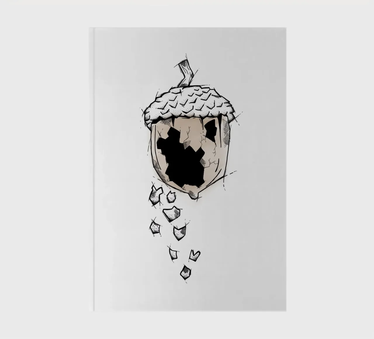 Broken nut | Lineart notebook by venten
