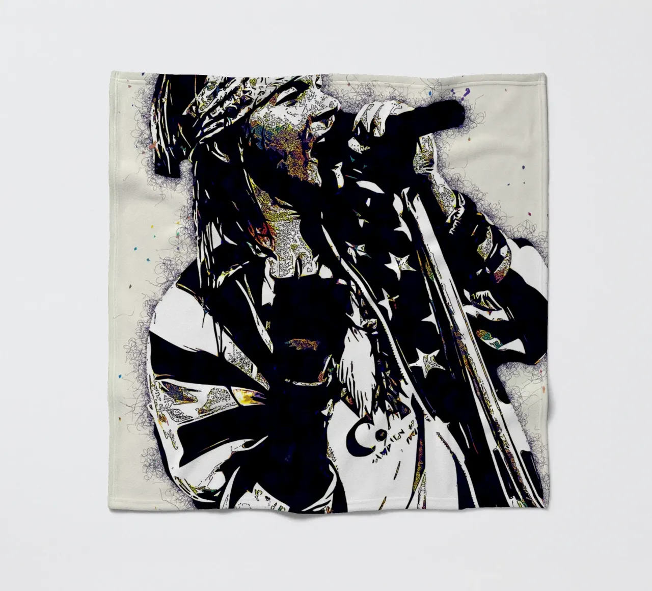 Art of AXL fleece blanket by neonartroom