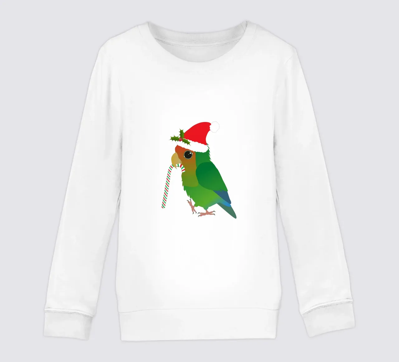 Ein süßer Weihnachtspfirsichgesichtiger Unzertrennlicher Kinder Sweatshirt von BwiseLizzy