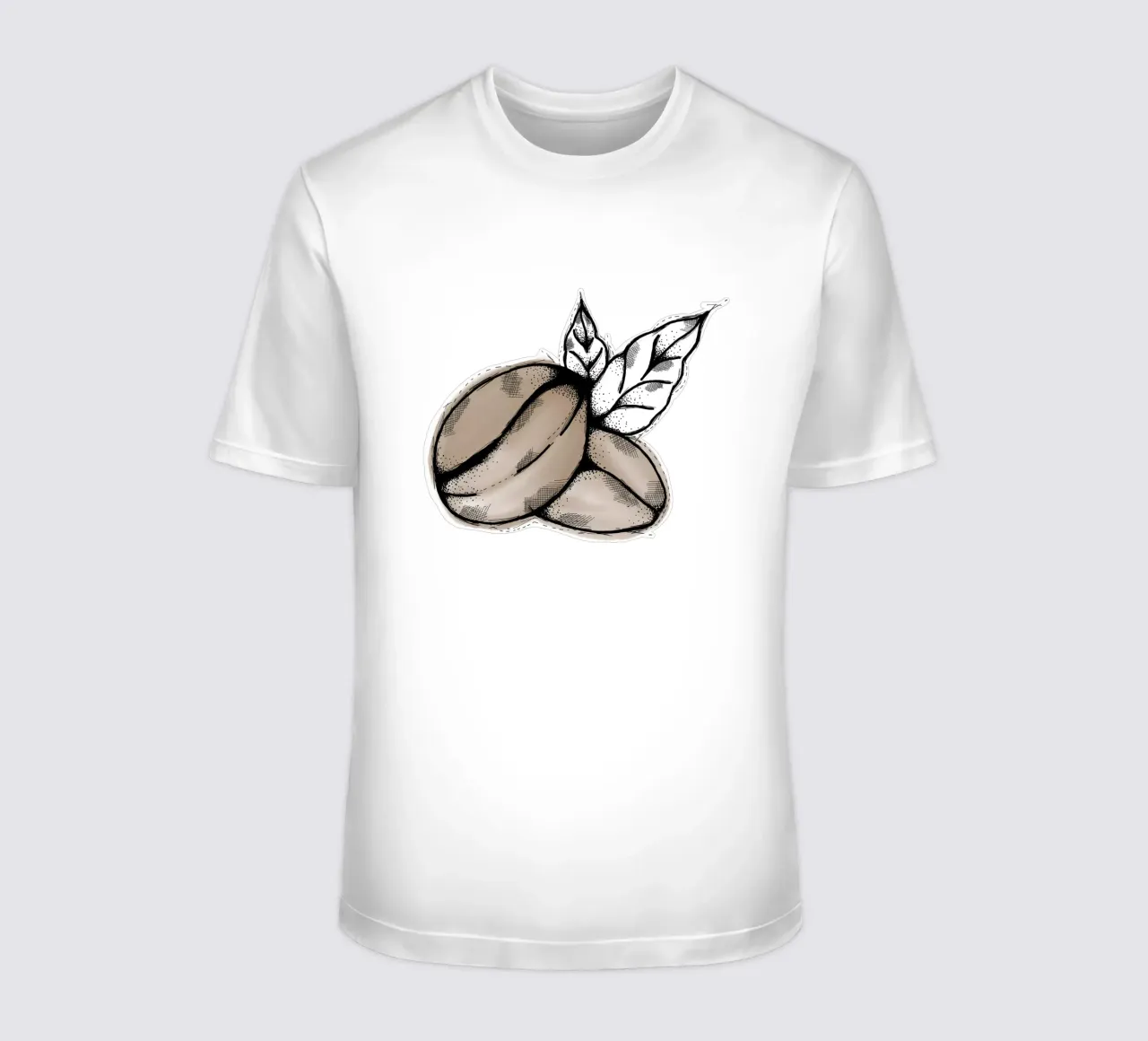 Coffeebeans | Lineart t-shirt da venten
