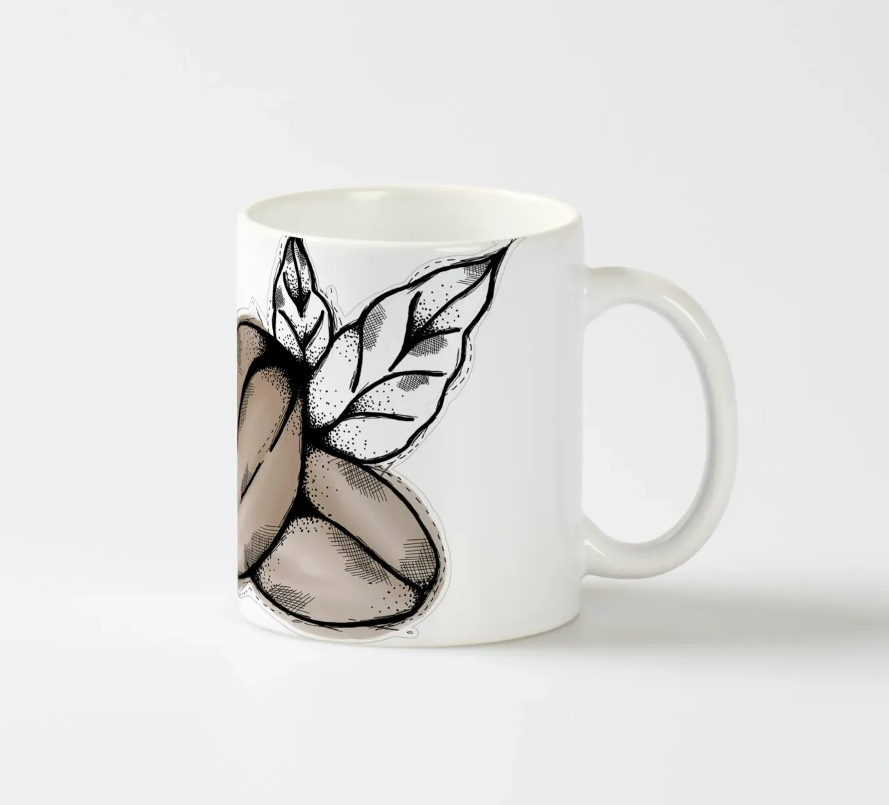 Coffeebeans | Lineart tazza in ceramica da venten