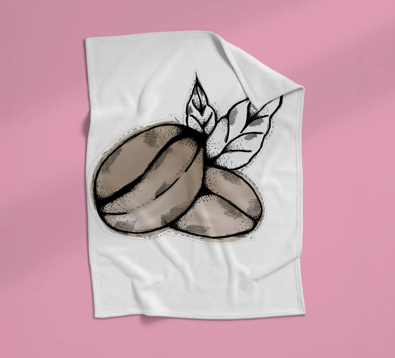 Coffeebeans | Lineart coperta in pile da venten