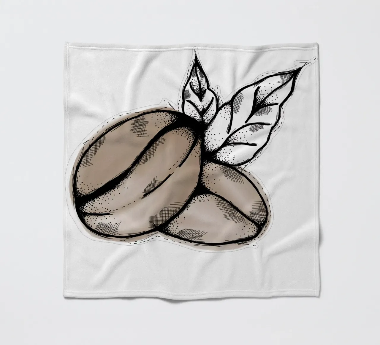 Coffeebeans | Lineart coperta in pile da venten