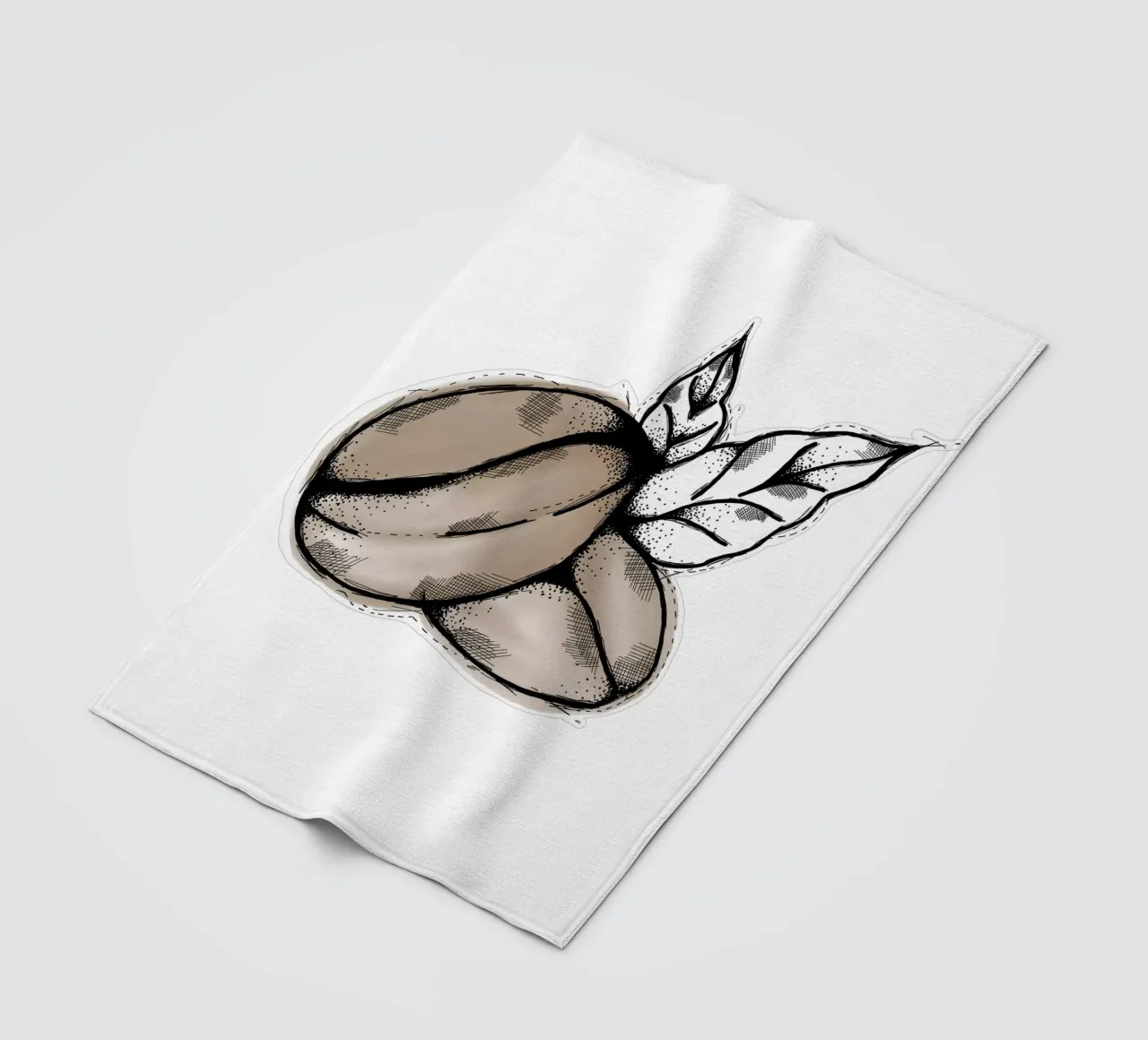 Coffeebeans | Lineart coperta in pile da venten