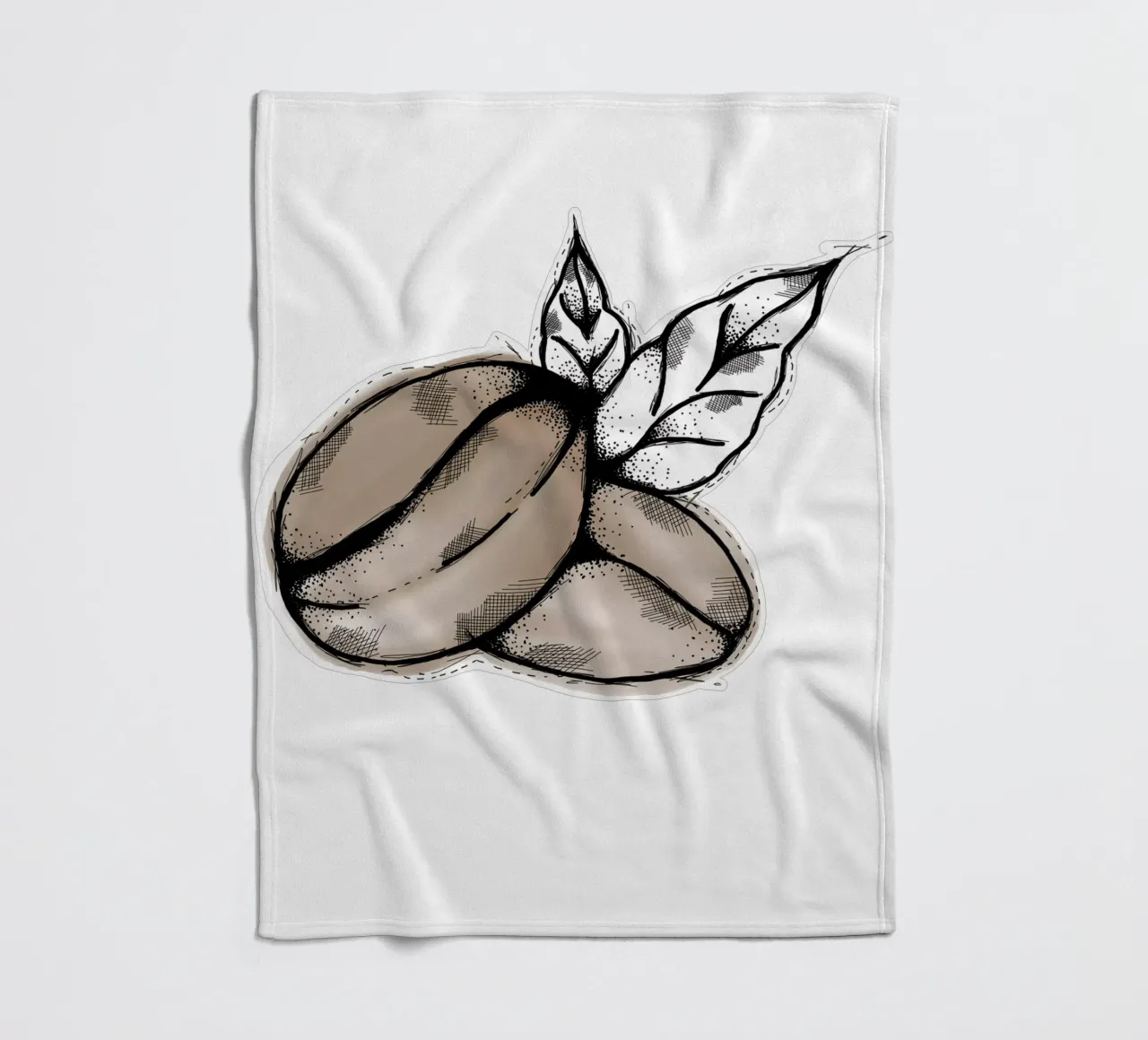 Coffeebeans | Lineart coperta in pile da venten