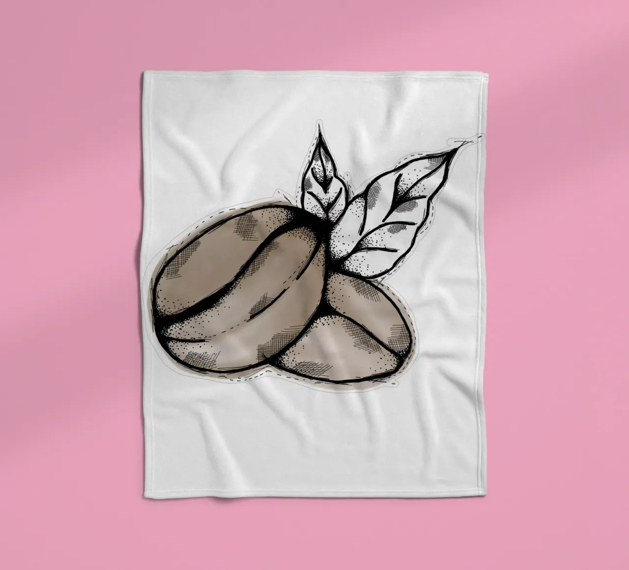 Coffeebeans | Lineart coperta in pile da venten