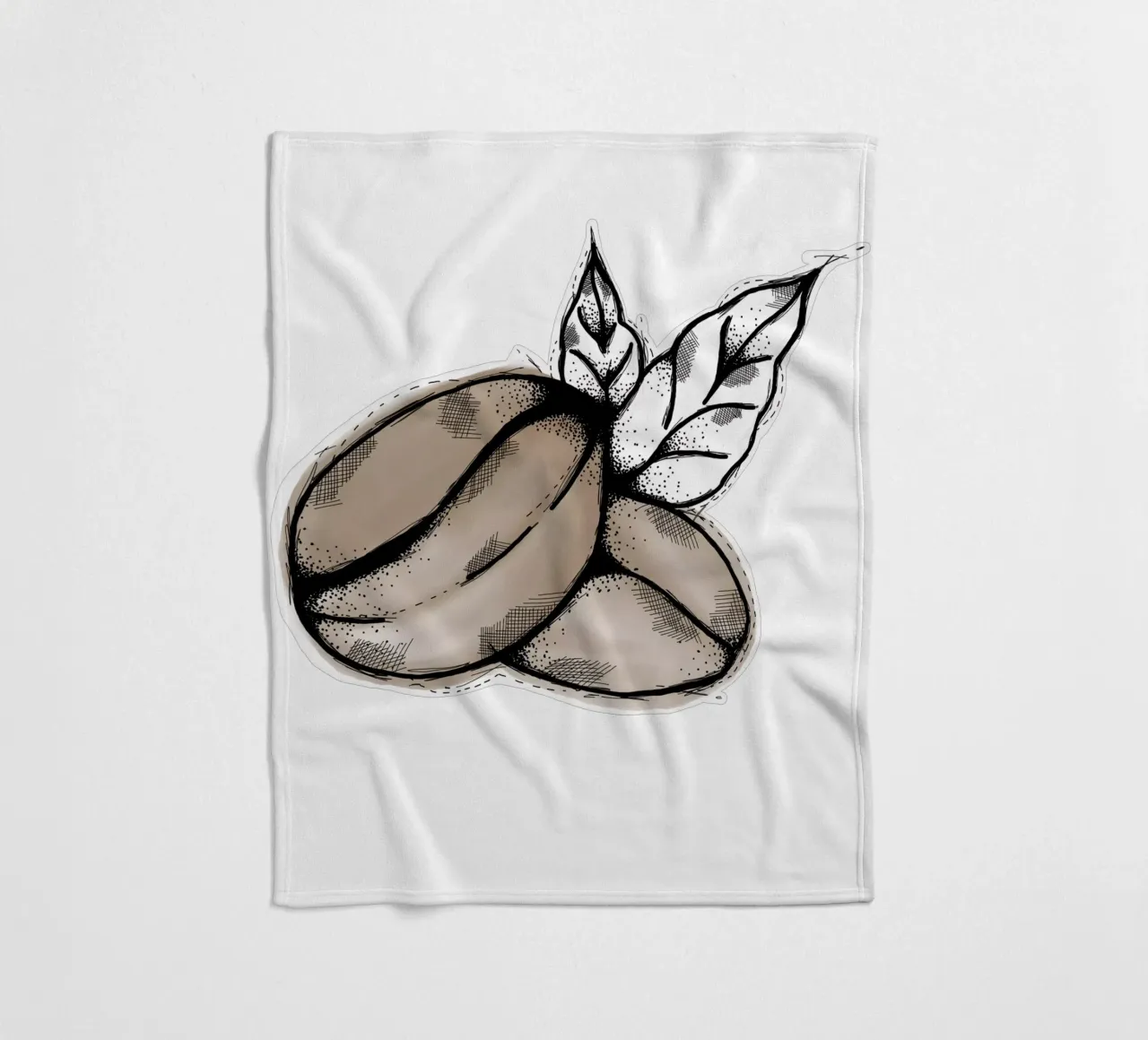 Coffeebeans | Lineart coperta in pile da venten