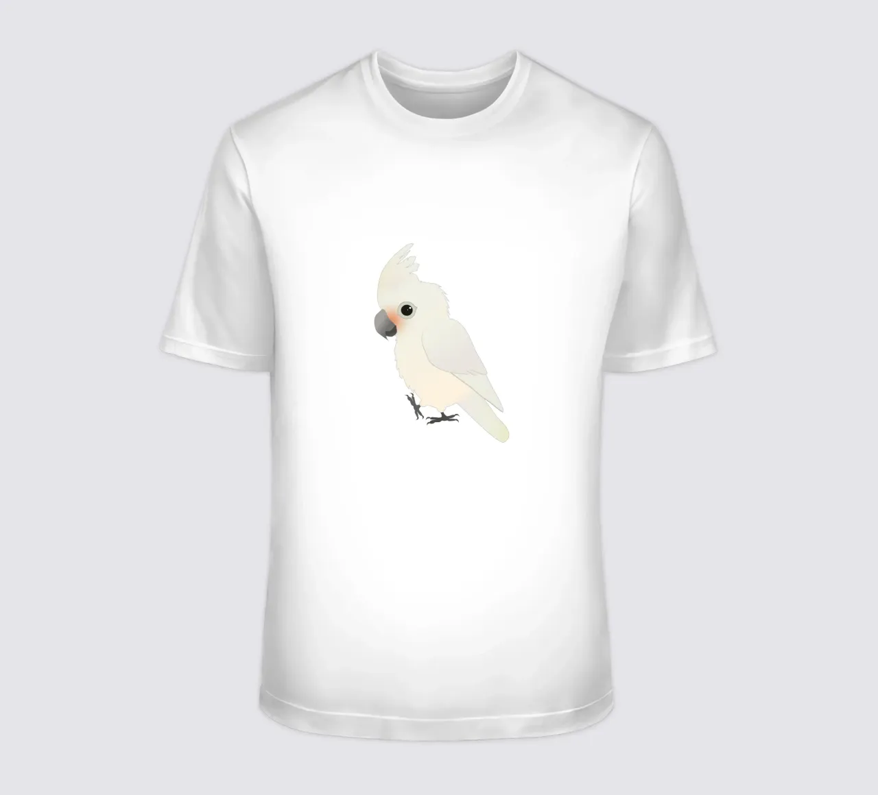 Illustrazione del simpatico cacatua di Goffin t-shirt da BwiseLizzy