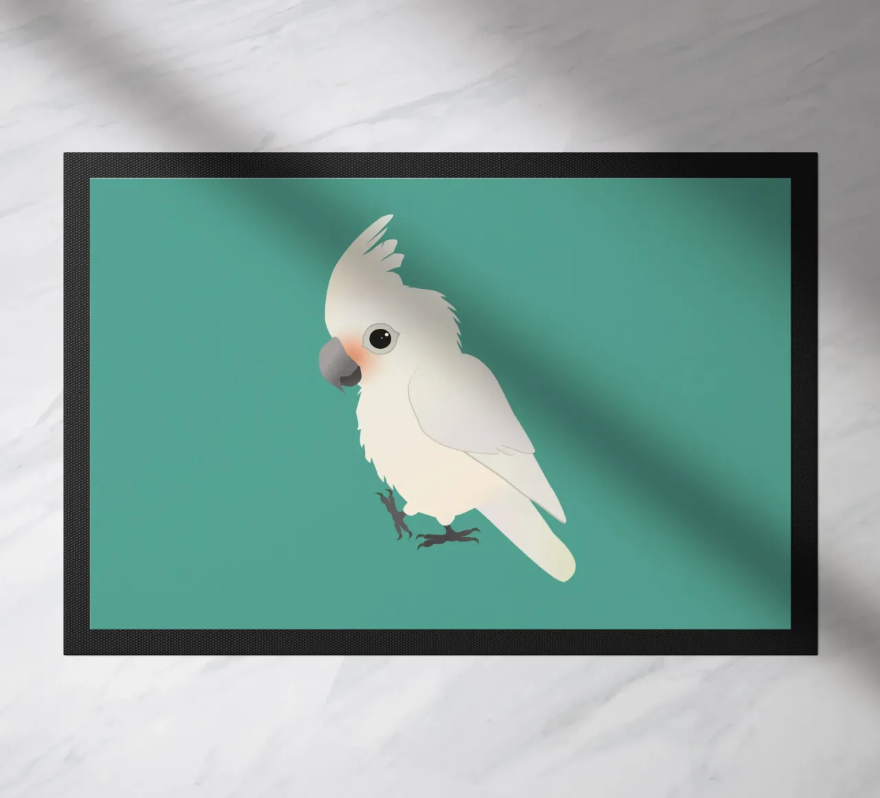 Illustrazione del simpatico cacatua di Goffin zerbino da BwiseLizzy