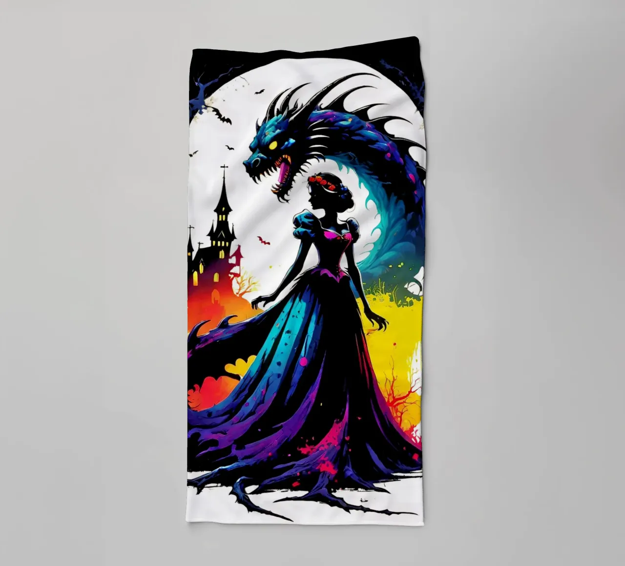 Sleeping Beastly🌙😈 towel by Eni Brandon