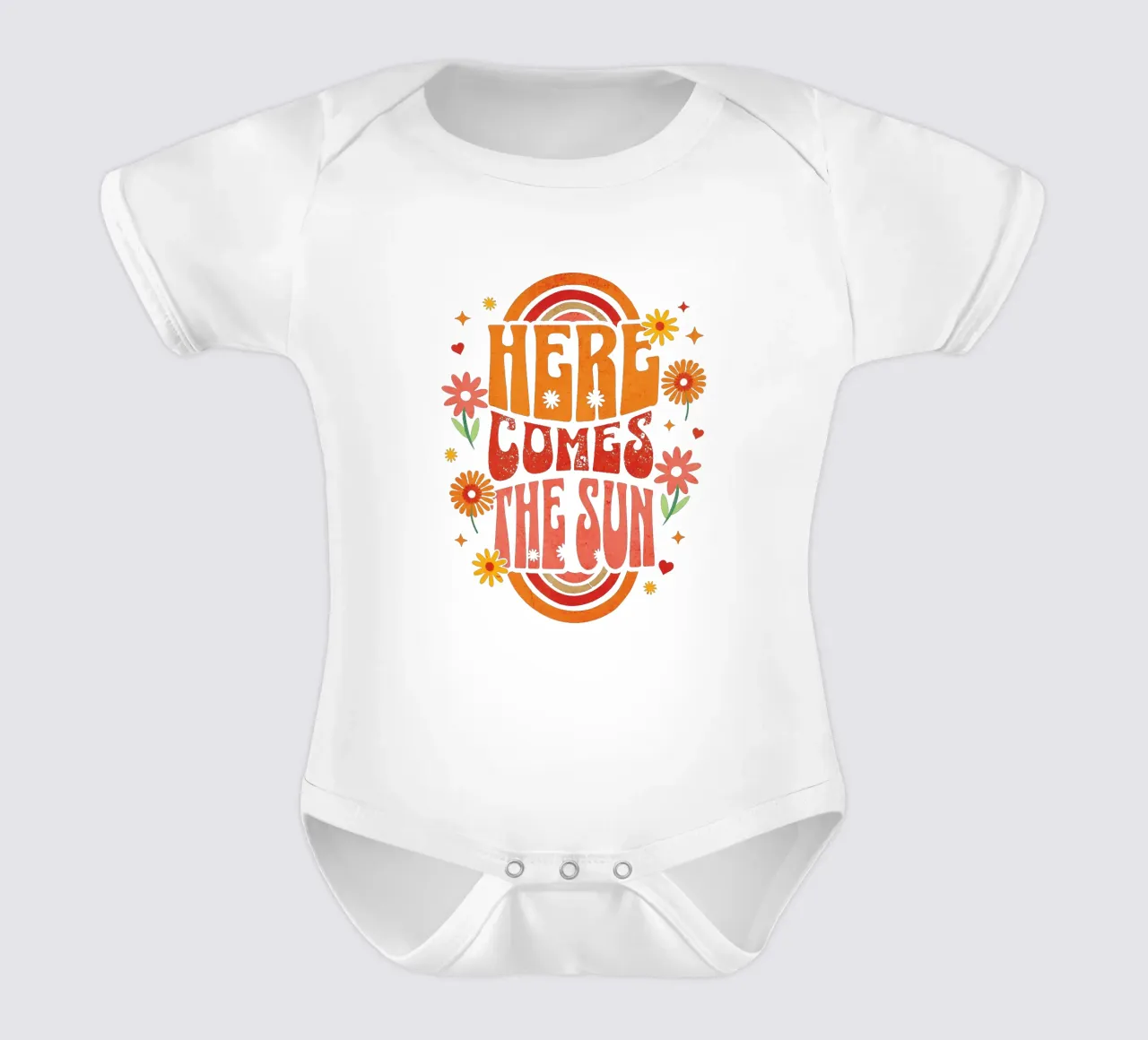 Hier kommt die Sonne Kurzarm Babybody von Gunawan Rb