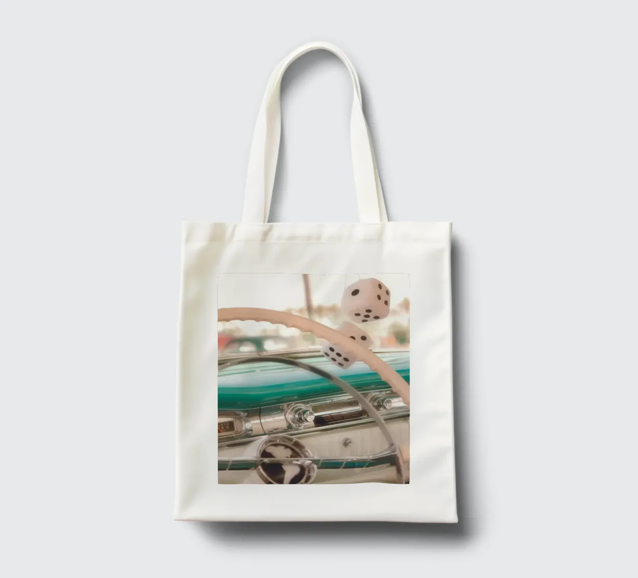Fluffy Dice tote bag by Dave Hare Photography