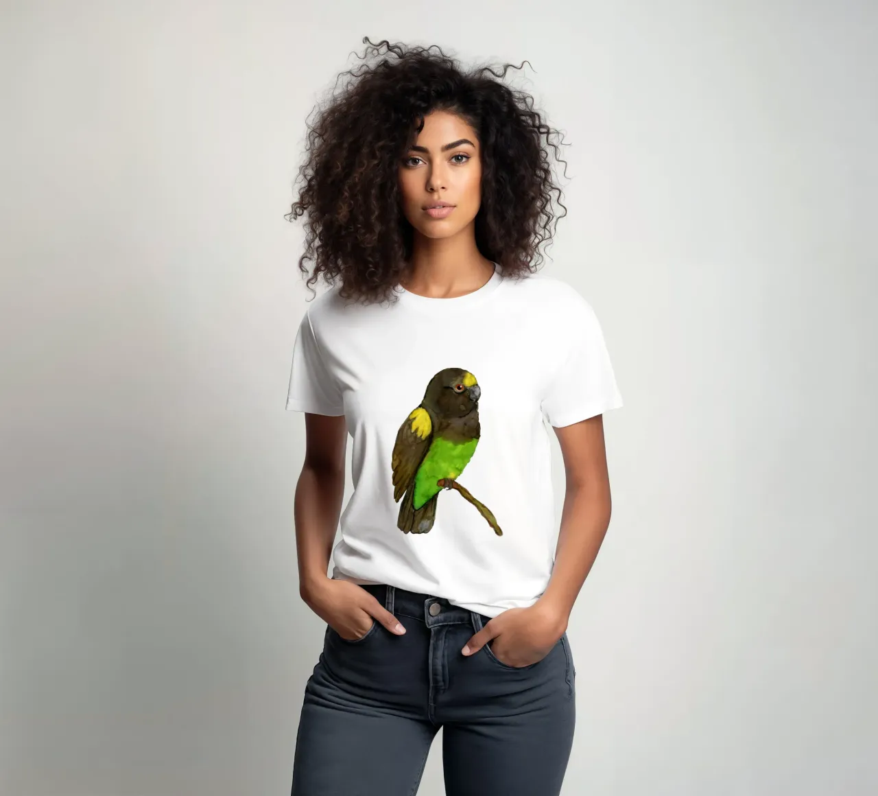 Pappagallo di Meyer acquerello t-shirt da BwiseLizzy