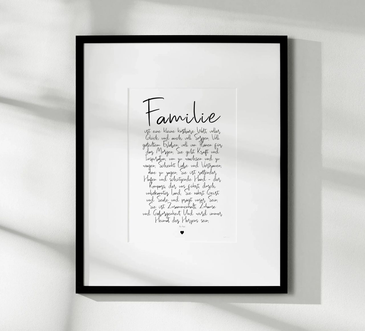 Familie - ein Gedicht Poster von Ohkimiko