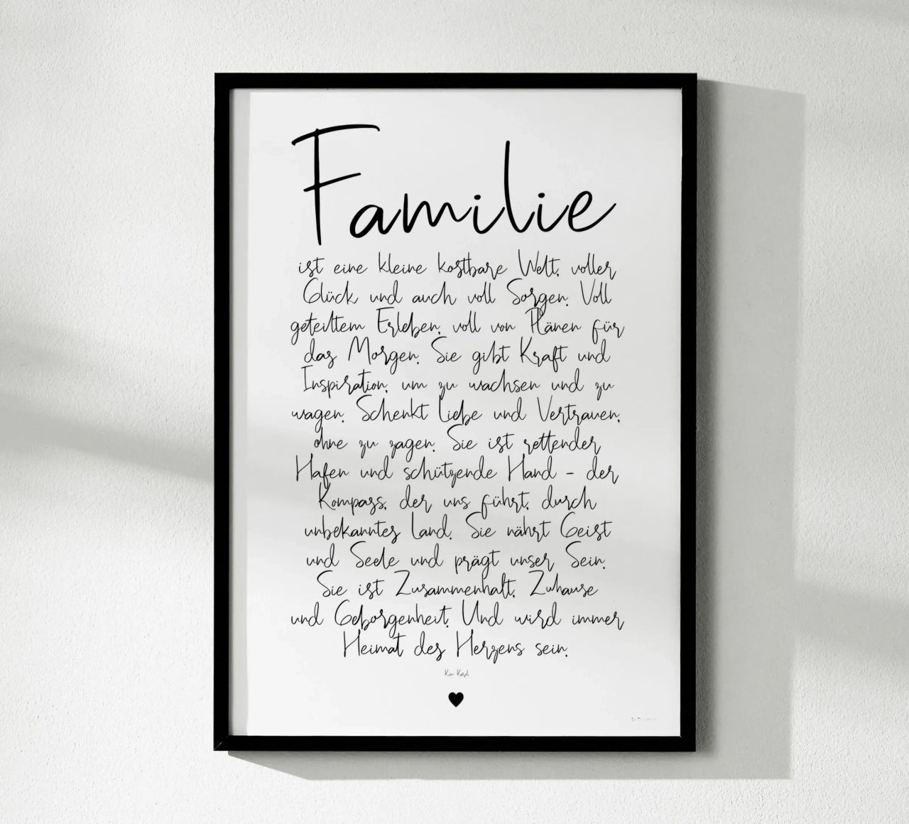 Familie - ein Gedicht Poster von Ohkimiko