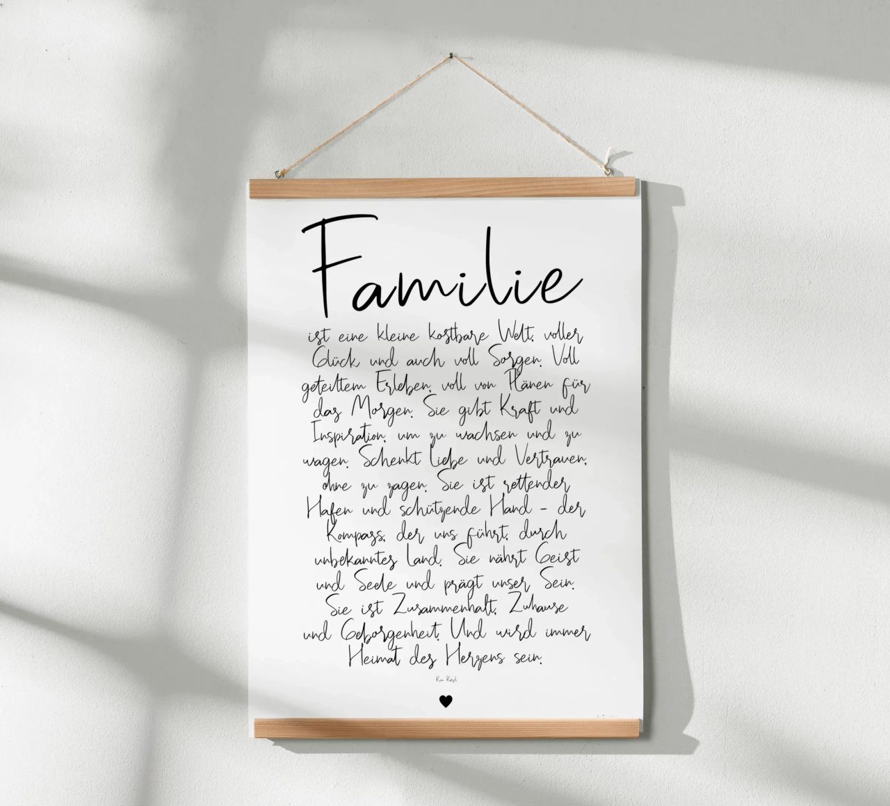 Familie - ein Gedicht Poster von Ohkimiko