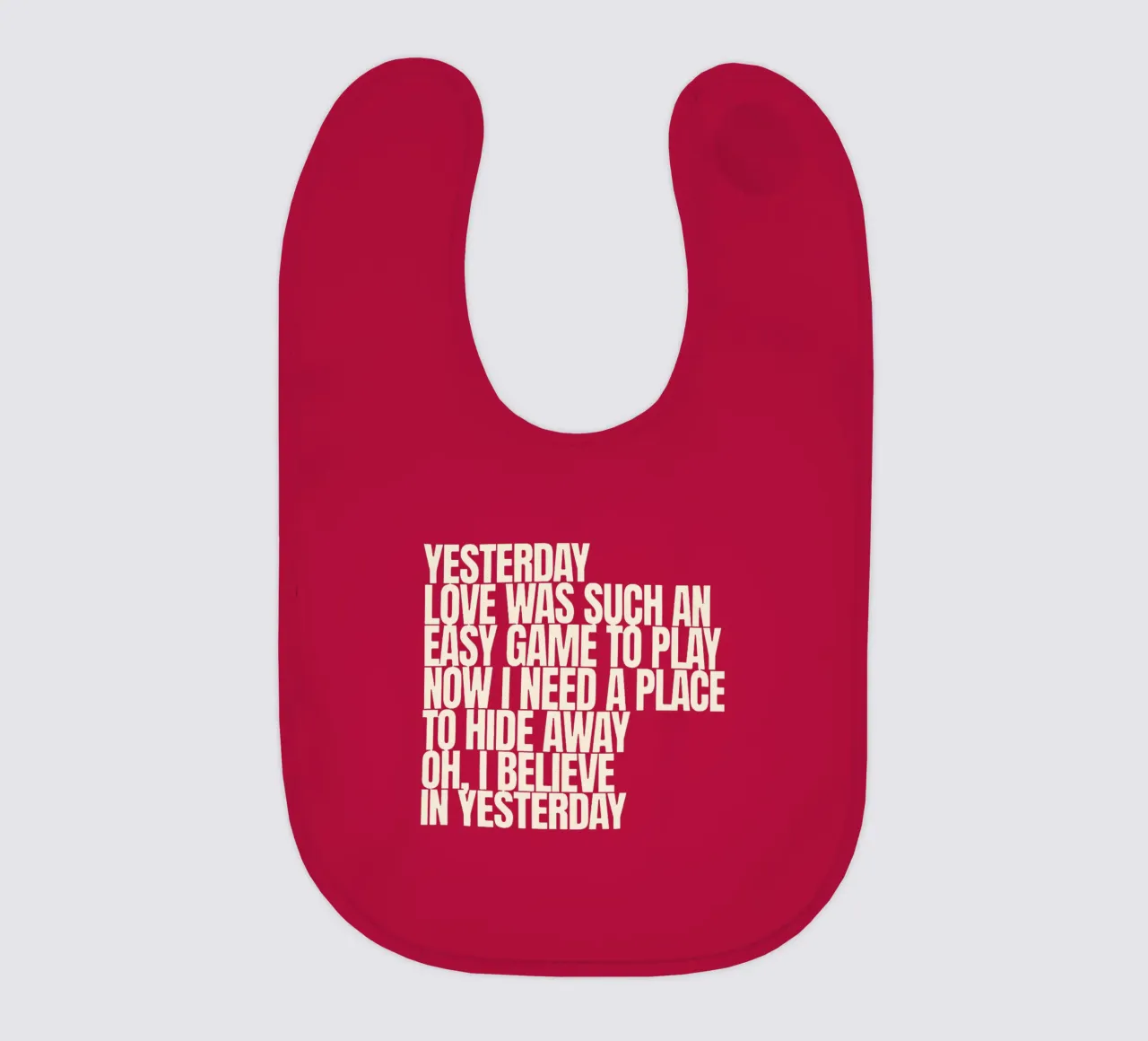 Yesterday baby bib by Gunawan Rb