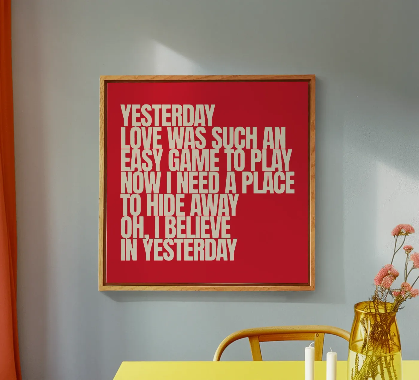 Yesterday plexiglas de Gunawan Rb