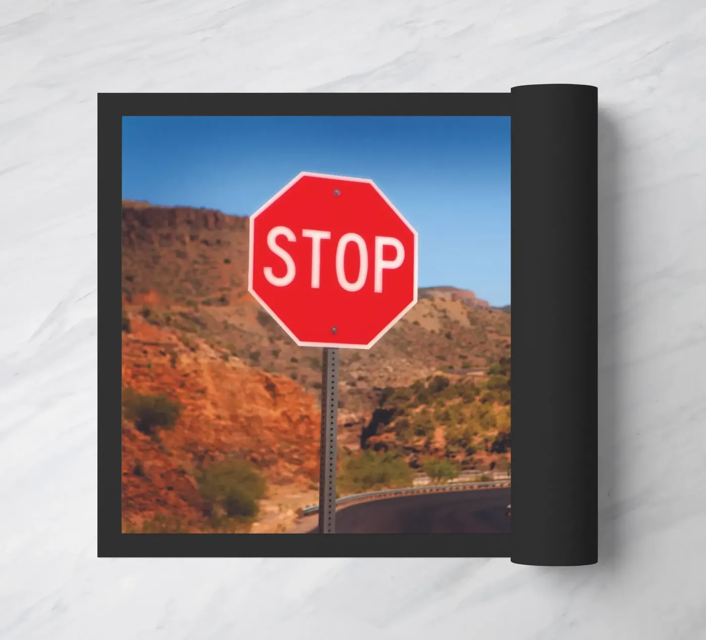 Stop doormat by Dave Hare Photography