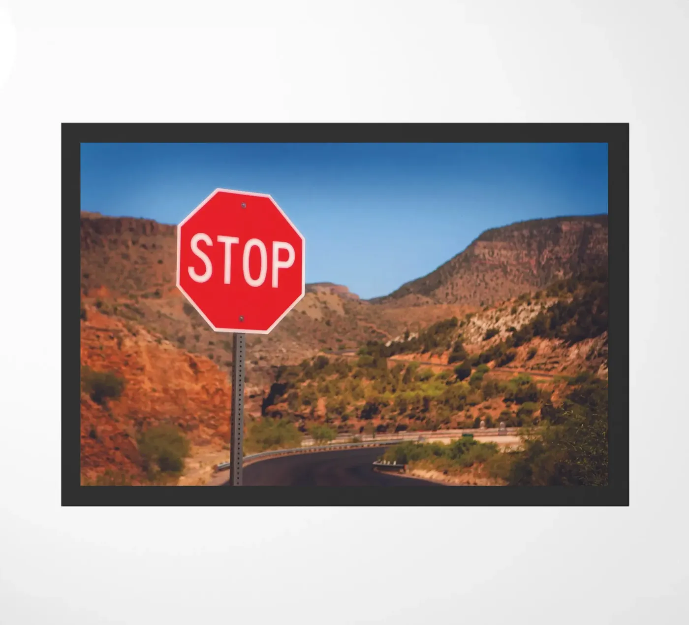 Stop doormat by Dave Hare Photography