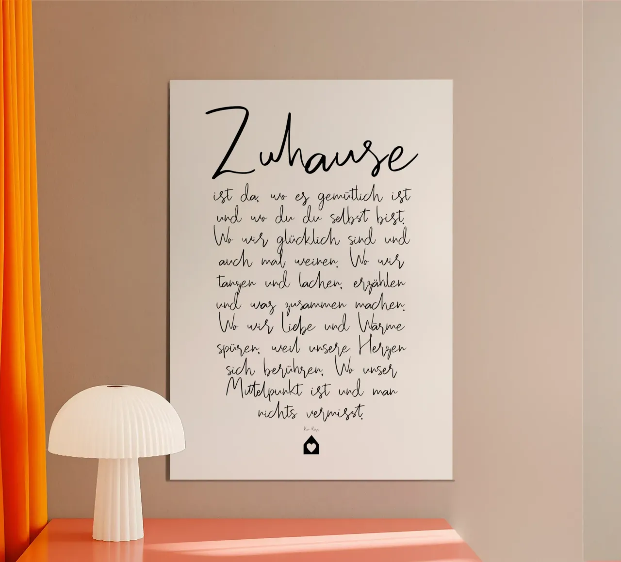 Zuhause - ein Gedicht poster da Ohkimiko
